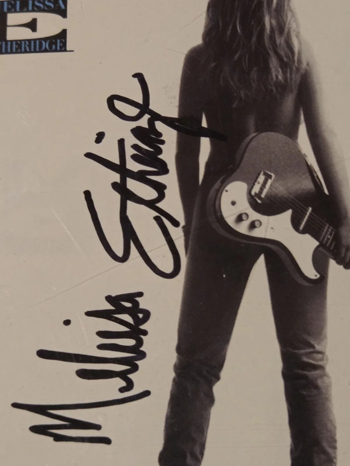 Melissa Etheridge – NEVER ENOUGH - Signed Autograph CD Cover, image 2