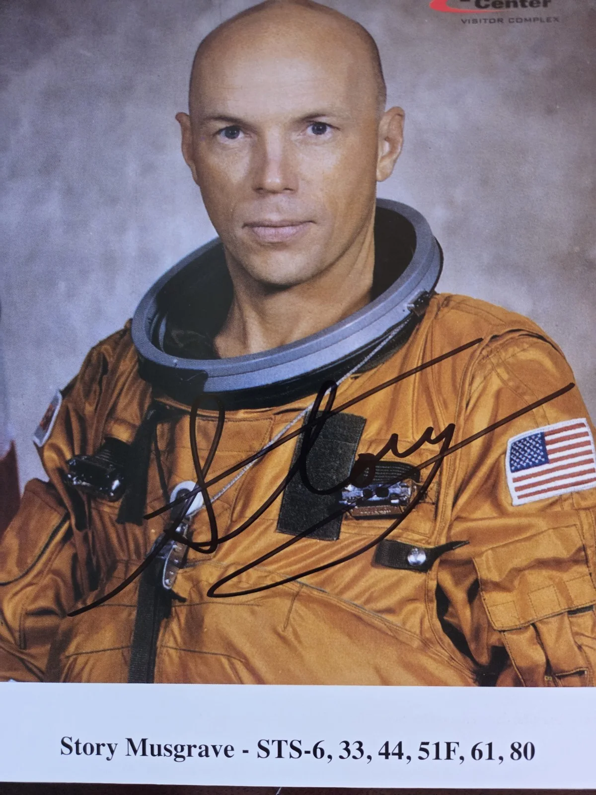 Story Musgrave — Story Musgrave 6X Space Shuttle Astronaut hand signed NASA 8x10 LITHO PHOTO, image 2