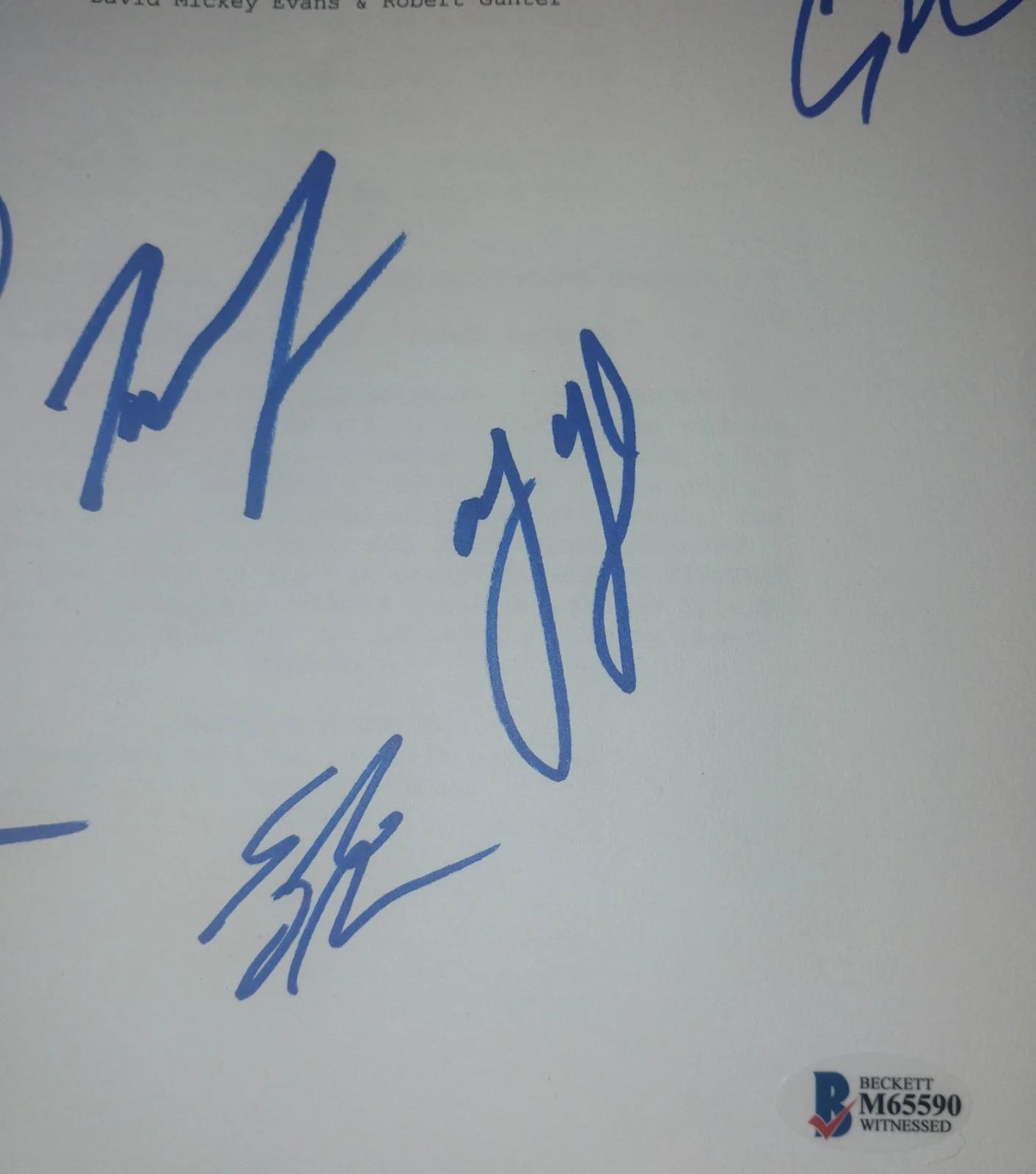 The Sandlot 6x Cast Hand Signed Script COA Tom Guiry, Chauncey Leopardi, image 4