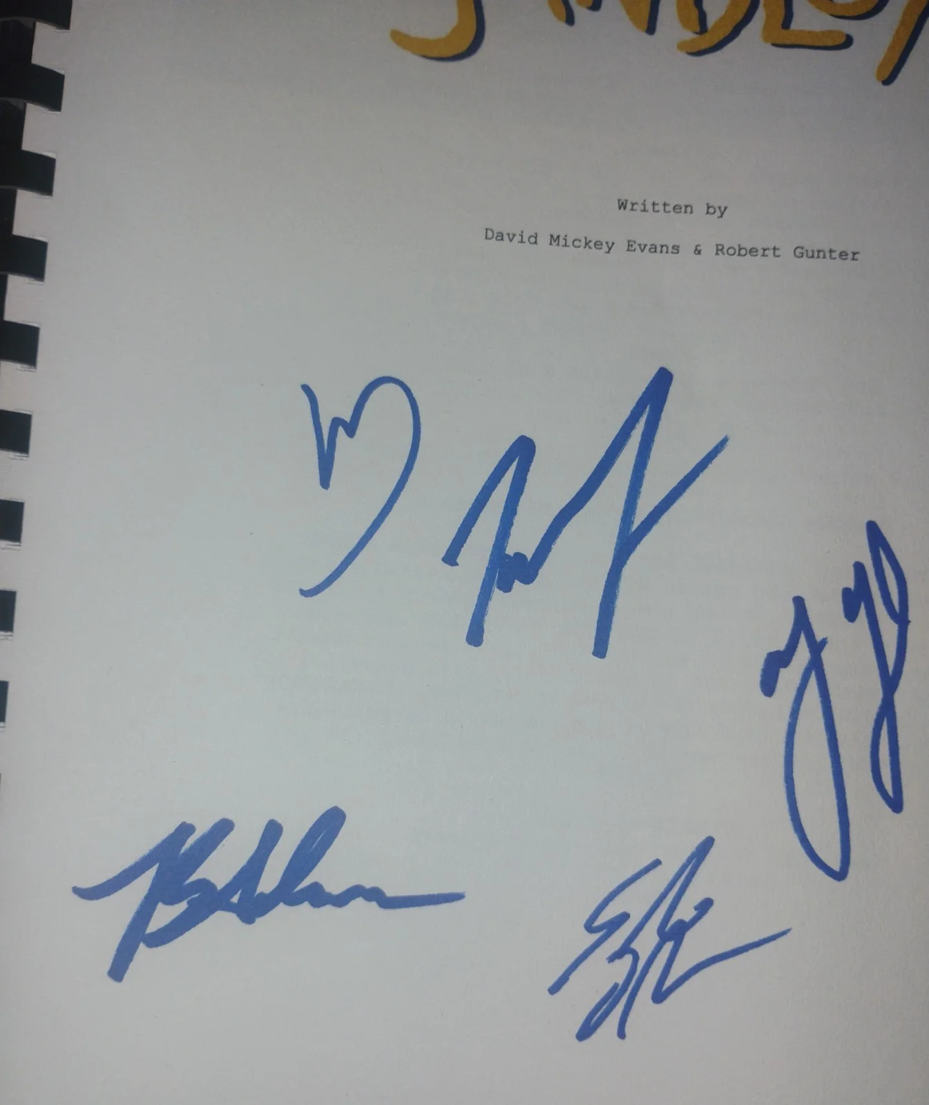 The Sandlot 6x Cast Hand Signed Script COA Tom Guiry, Chauncey Leopardi, image 5