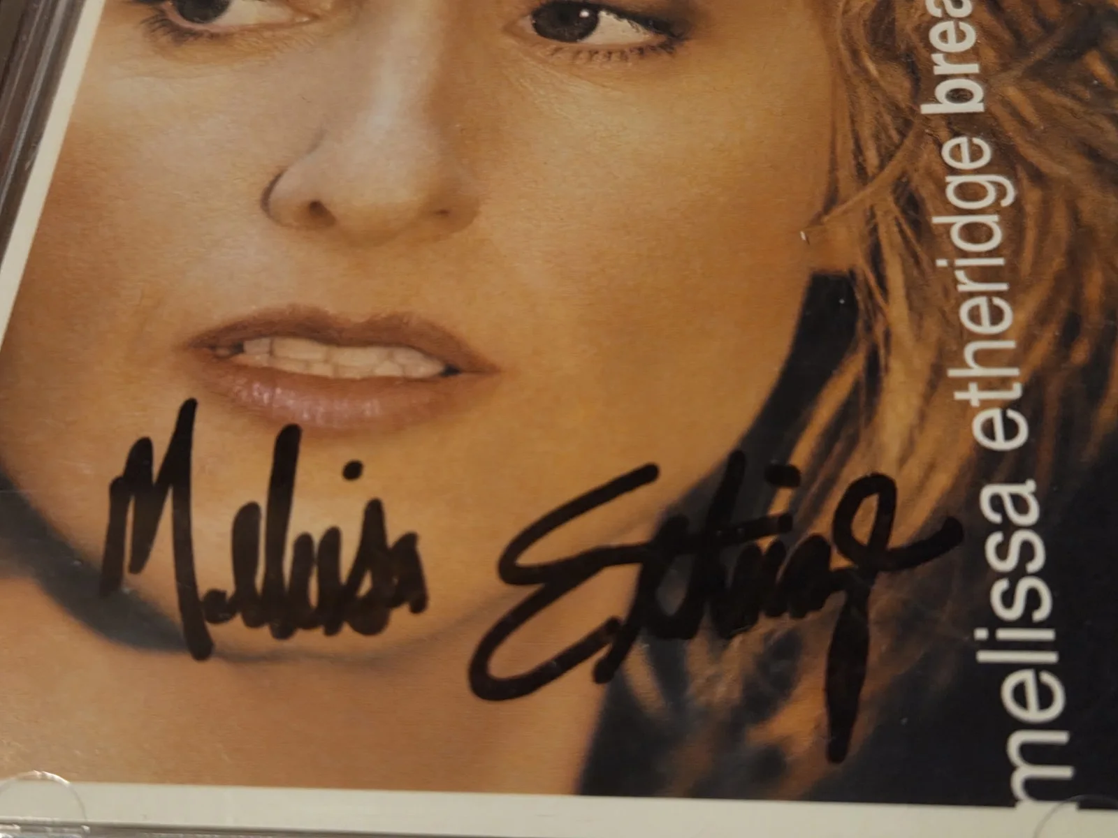 Melissa Etheridge - BREAKDOWN - Signed Autograph CD Cover, изображение 2
