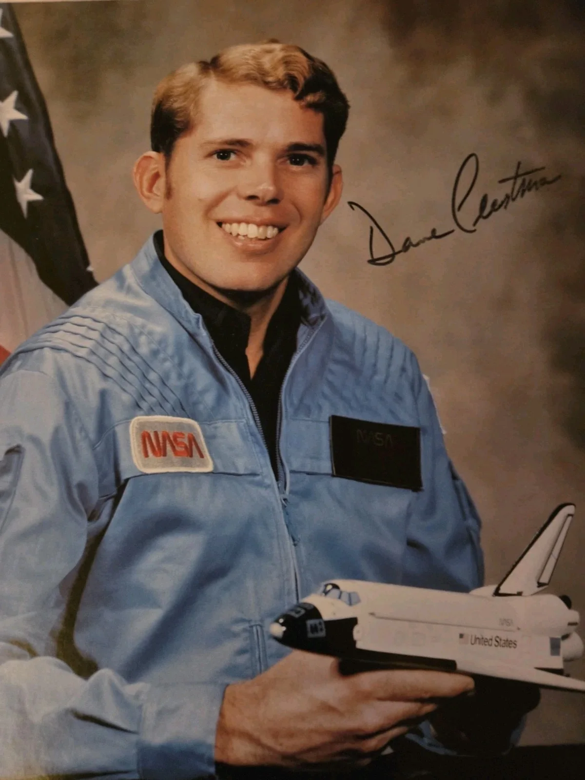 David Leestma — David Leestma 3X Space Shuttle Astronaut Signed Original NASA 8x10 Litho Photo, изображение 3