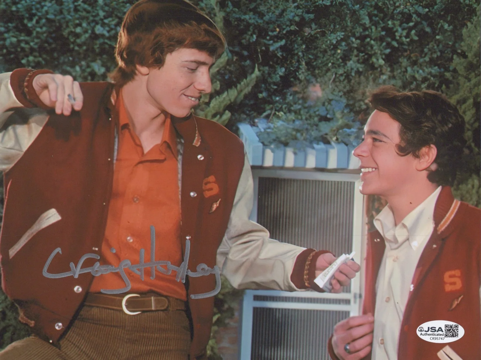 CRAIG HUXLEY — CRAIG HUXLEY Signed THE BRADY BUNCH 8x10 Photo PETER KIRK Autograph JSA COA Cert