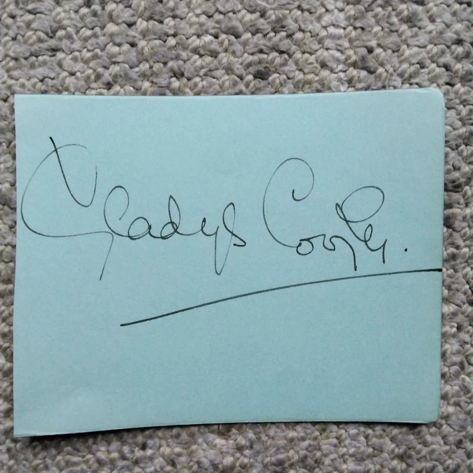 Gladys Cooper SIGNED Paper Photo 40s Movie Actress Now Voyager My Fair Lady Rex, изображение 3