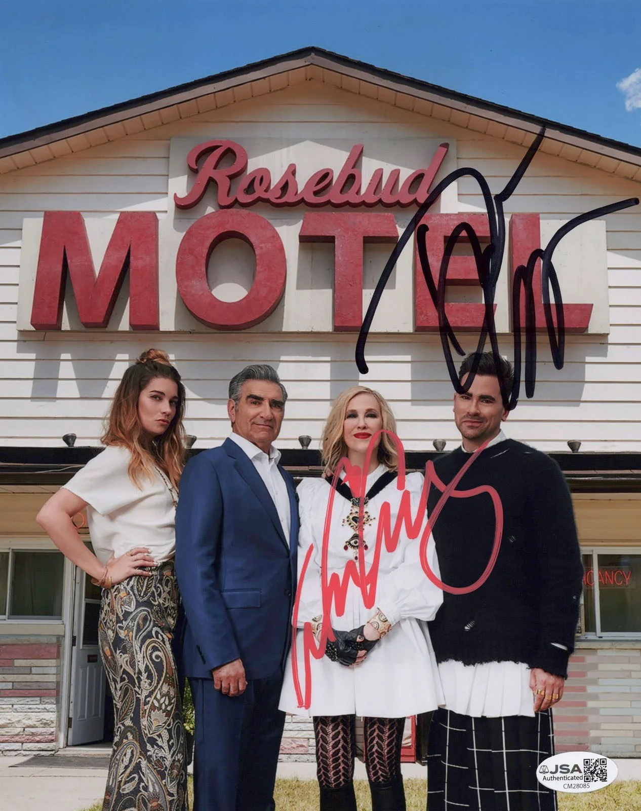 Dan Levy, Eugene Levy — Dan Levy & Eugene Levy signed "SCHITT'S CREEK" 8x10 Photo EXACT PROOF b JSA COA, image 5