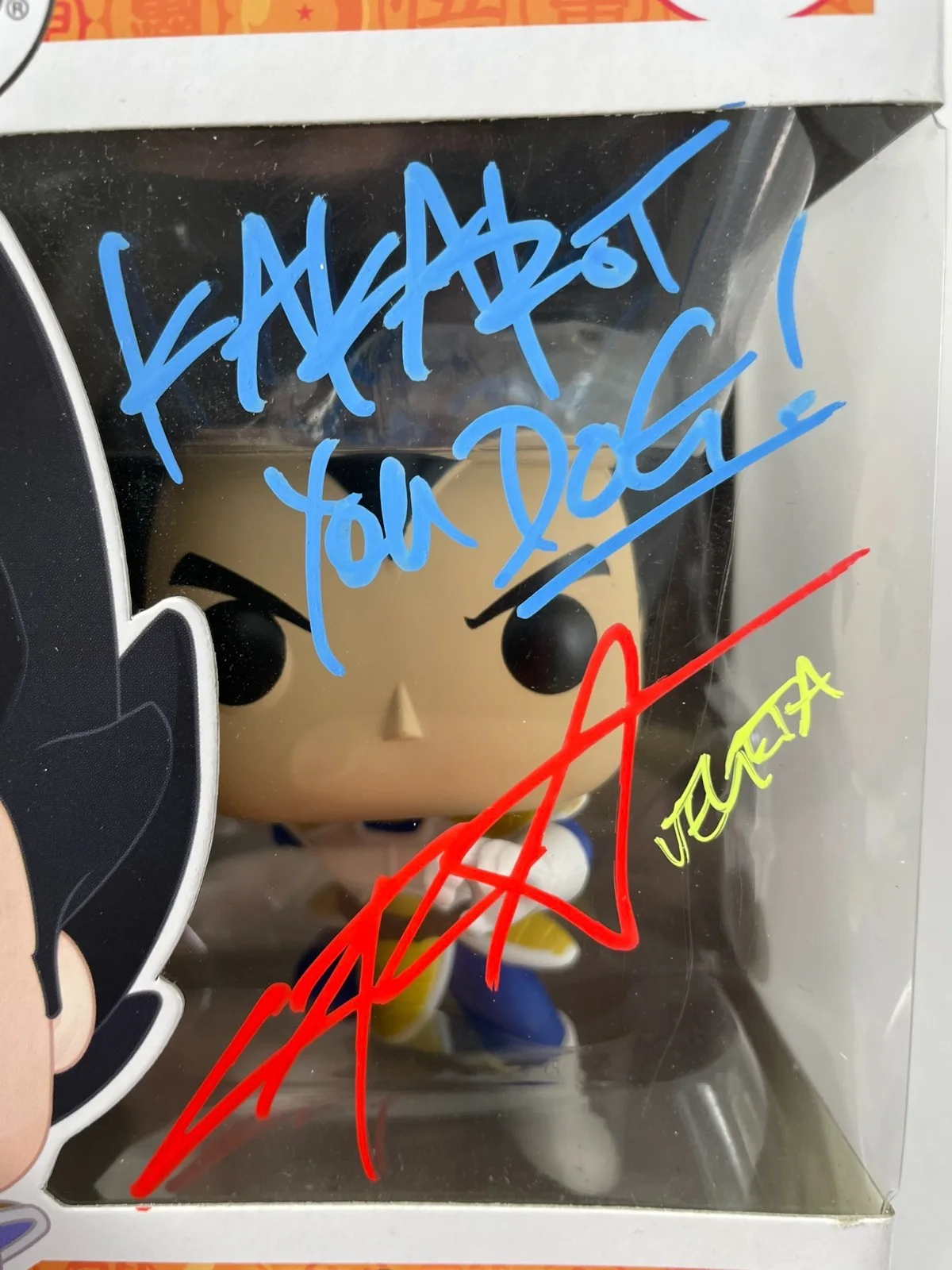 Chris Sabat — Chris Sabat Signed Dragon Ball Z Vegeta Funko POP! Vinyl #614 Autograph JSA COA, изображение 2