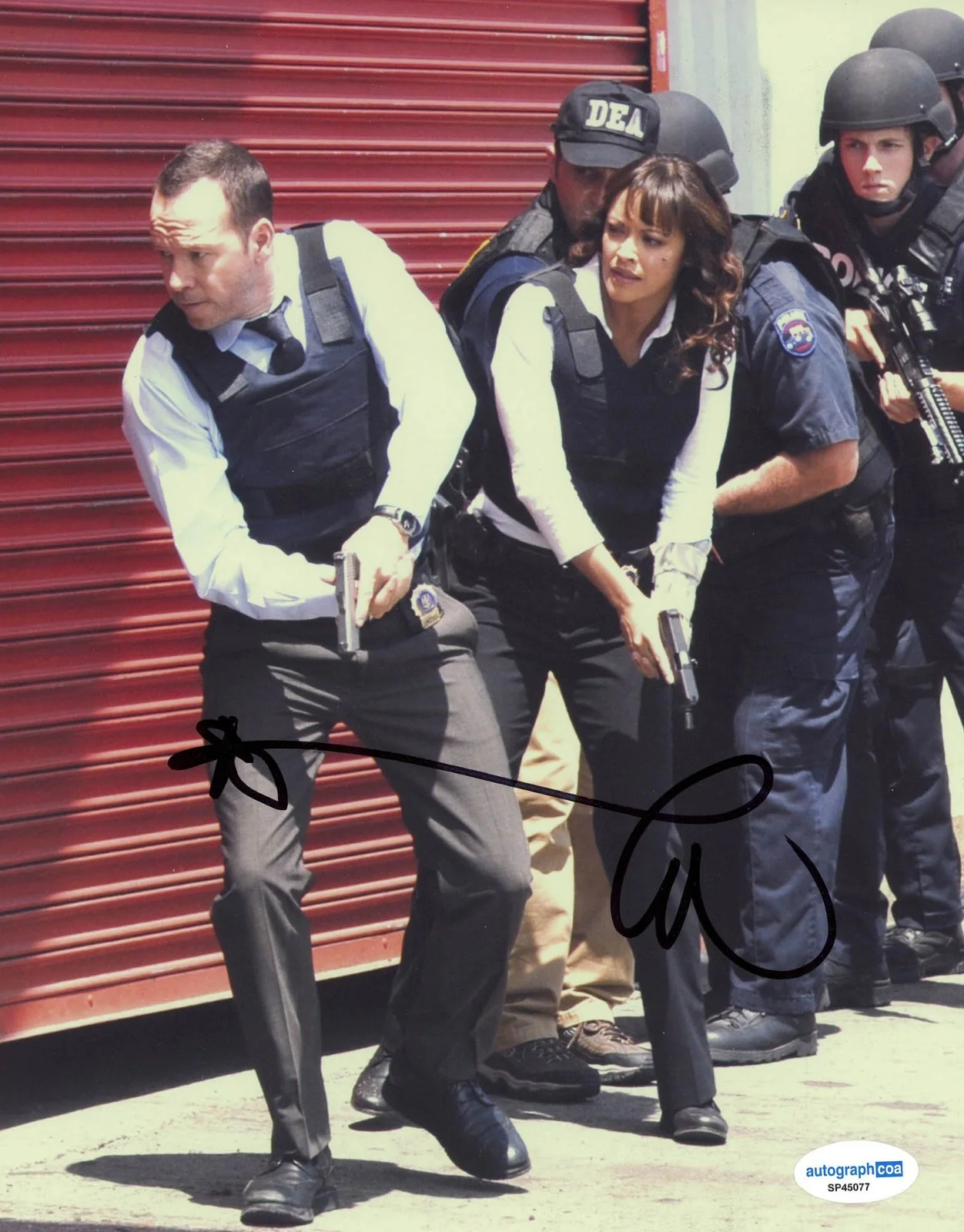 Donnie Wahlberg — Donnie Wahlberg signed "BLUE BLOODS" 8x10 Photo d EXT PROOF Boston Blue ACOA COA, изображение 4