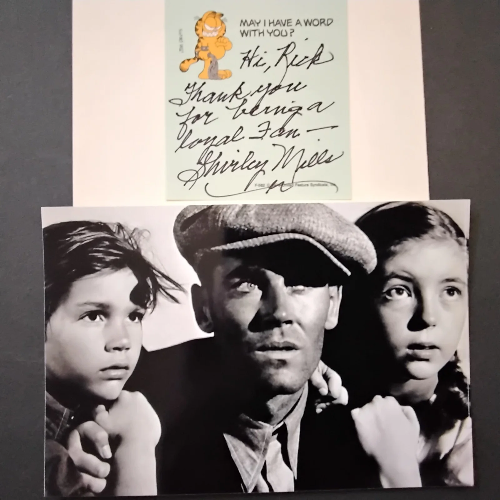 Shirley Mills SIGNED Note Photo 40s Movie Actress Grapes of Wrath Child Bride, изображение 2