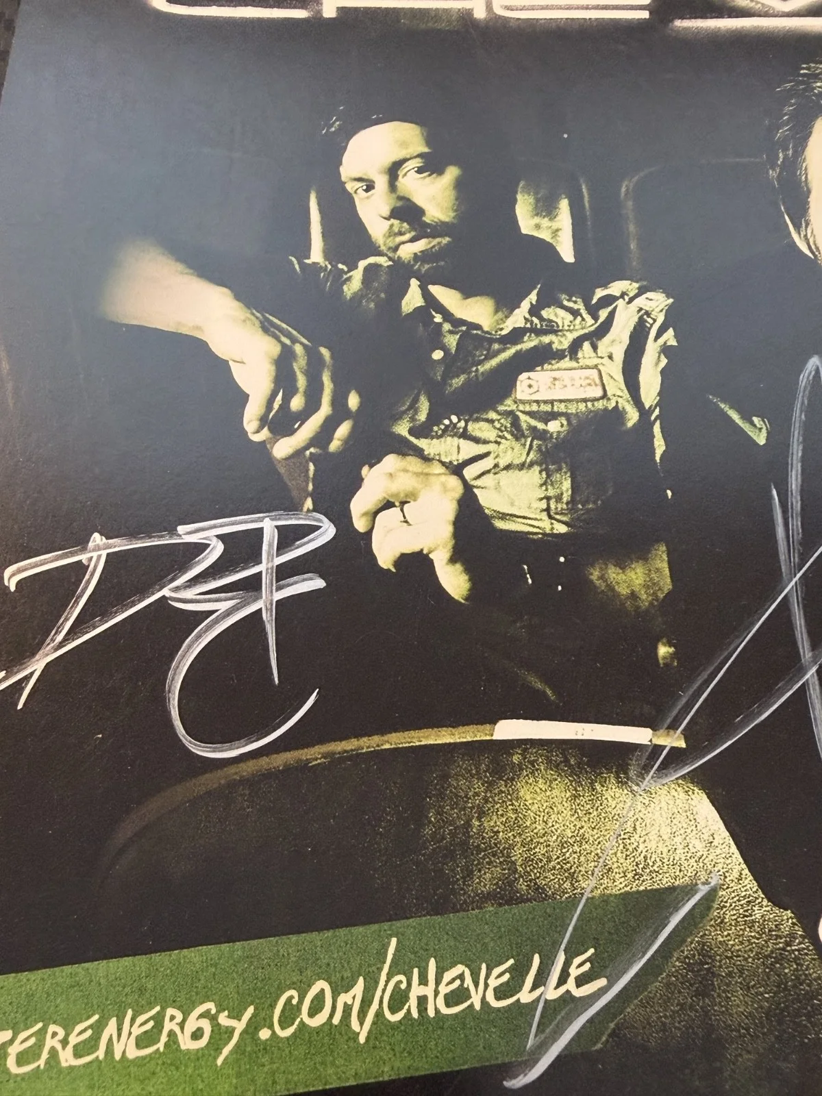 CHEVELLE band autographed 8.5 x 11" photo Promo tour MONSTER ENERGY, изображение 4