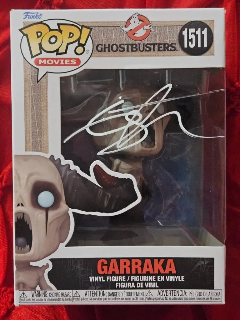 IAN WHYTE — IAN WHYTE SIGNED AUTOGRAPHED FUNKO POP! 1511 GHOSTBUSTERS GARRAK FIGURE WITH COA