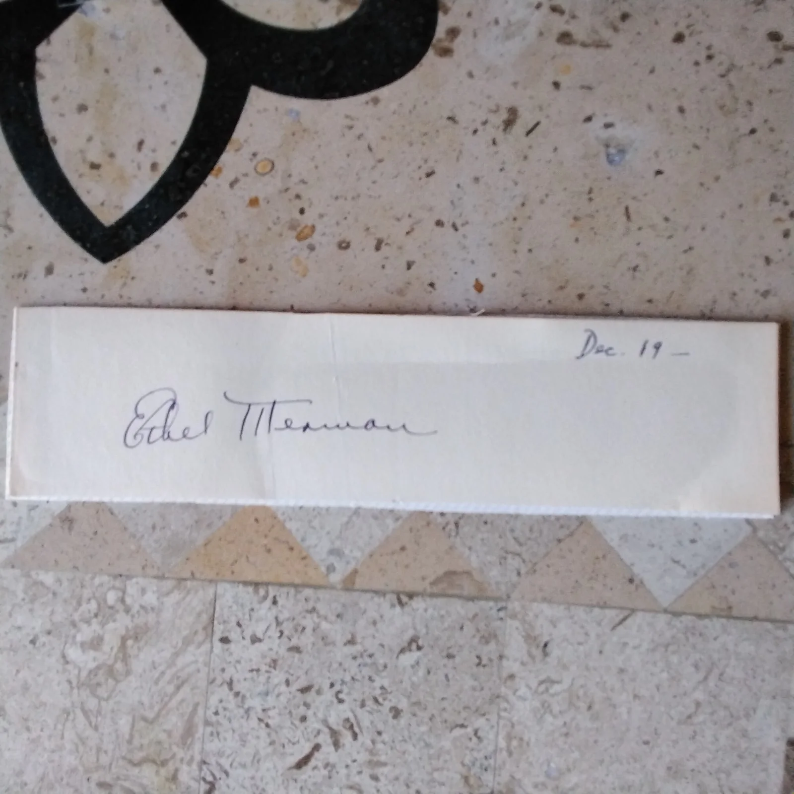Ethel Merman SIGNED Paper Photo Stage Film Actress No Show Business Gypsy Berlin, изображение 4