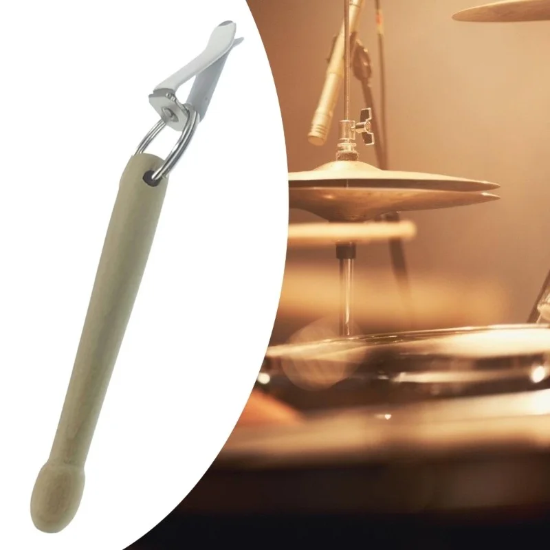Musical Instrument Enthusiast Keychain Authentic Drumstick In Solid Maple, image 4