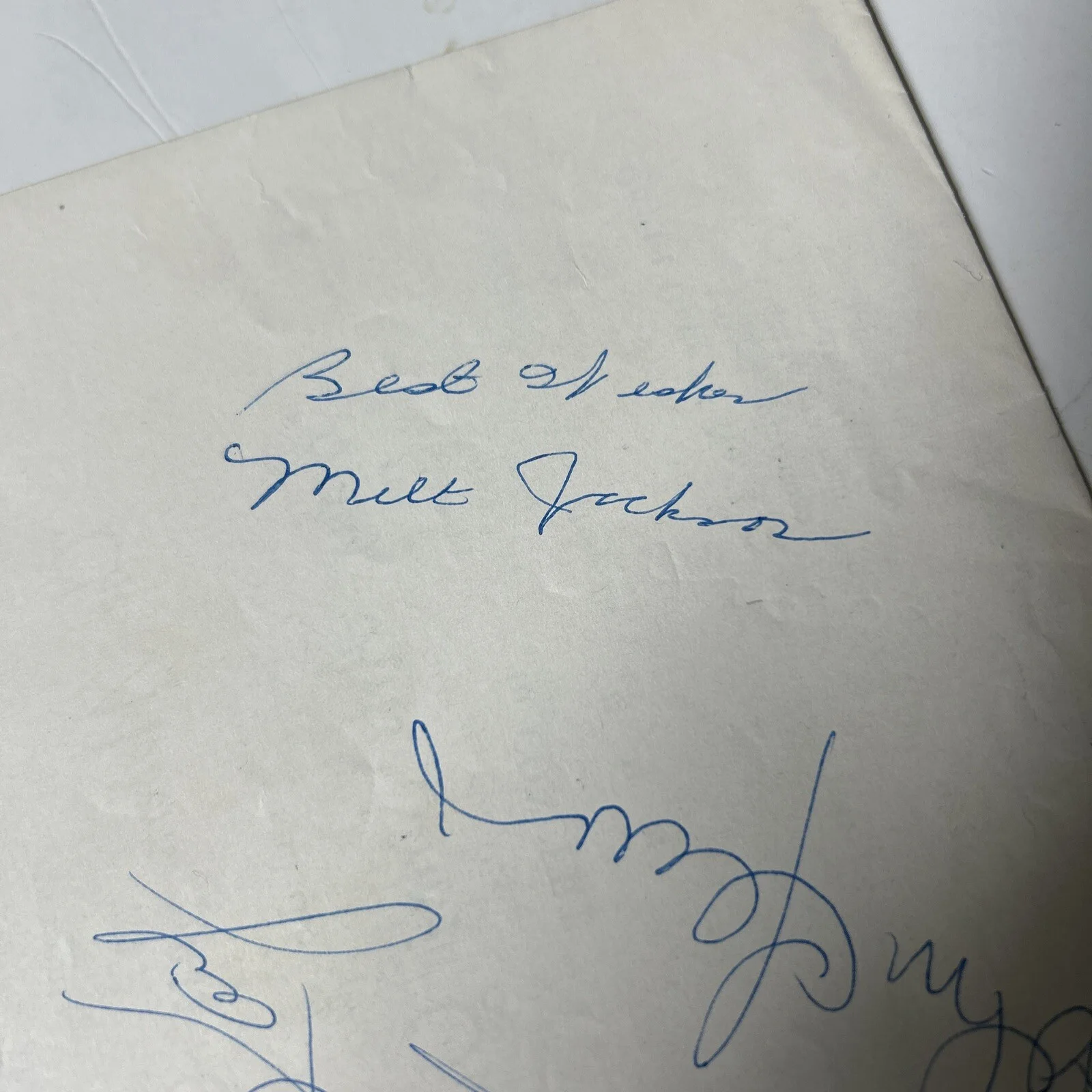 VTG 1960 The Modern Jazz Quartet & Beaux-Arts signed autograph program-COA, image 3