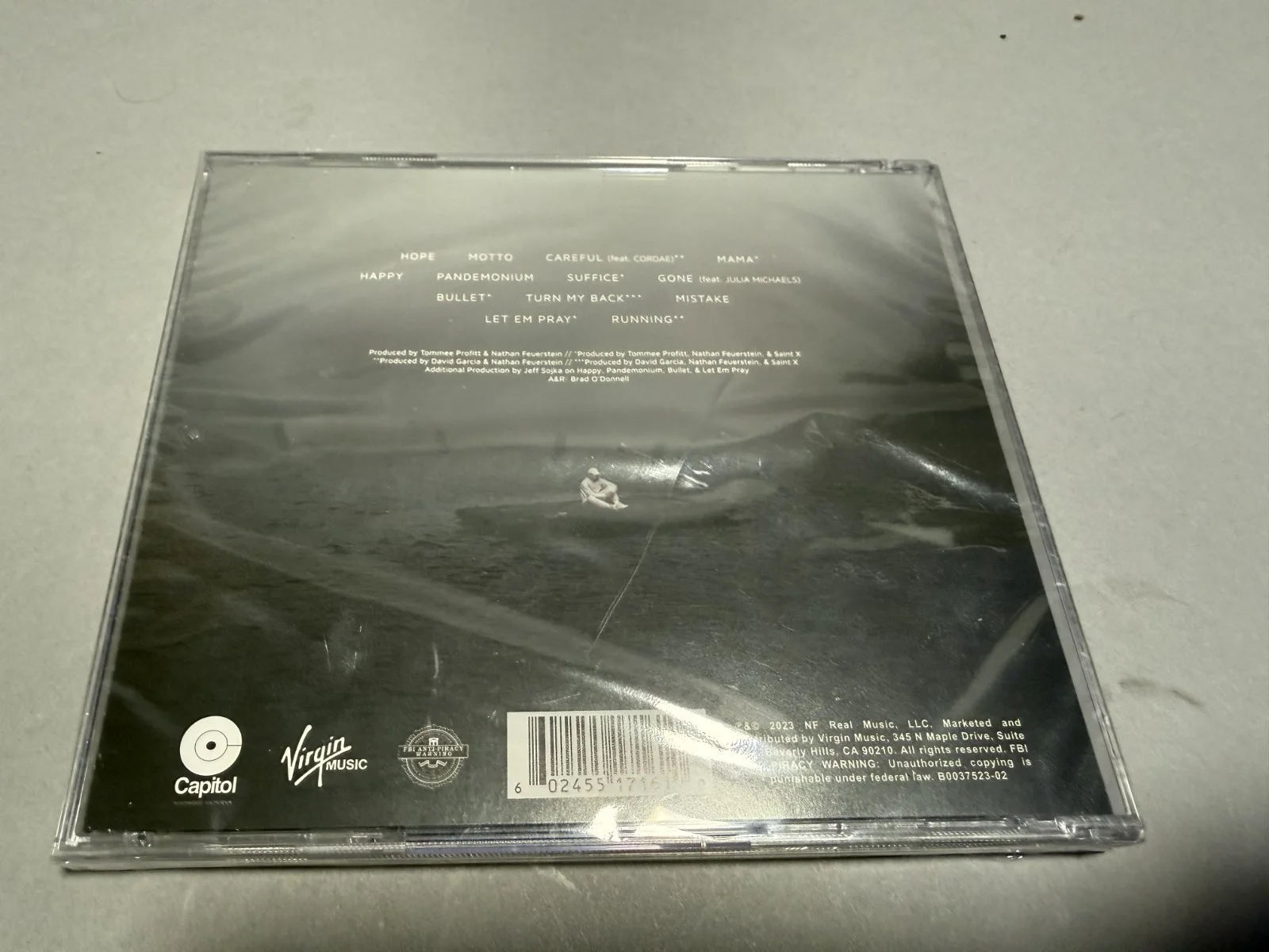 NF Hope Fear CD-SIGNED-SEALED, image 3