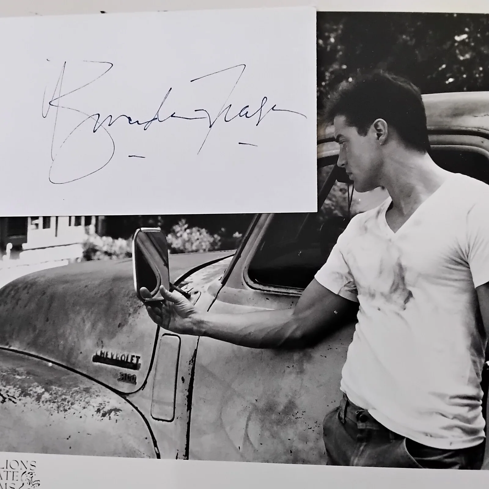 Brendan Fraser SIGNED Card Photo Movie Actor Gods & Monsters The Mummy The Whale, изображение 2