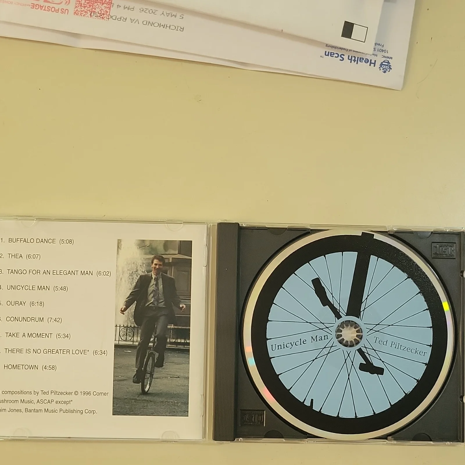 Ted Piltzecker Signed CD Unicycle Man with Booklet autographed, image 3