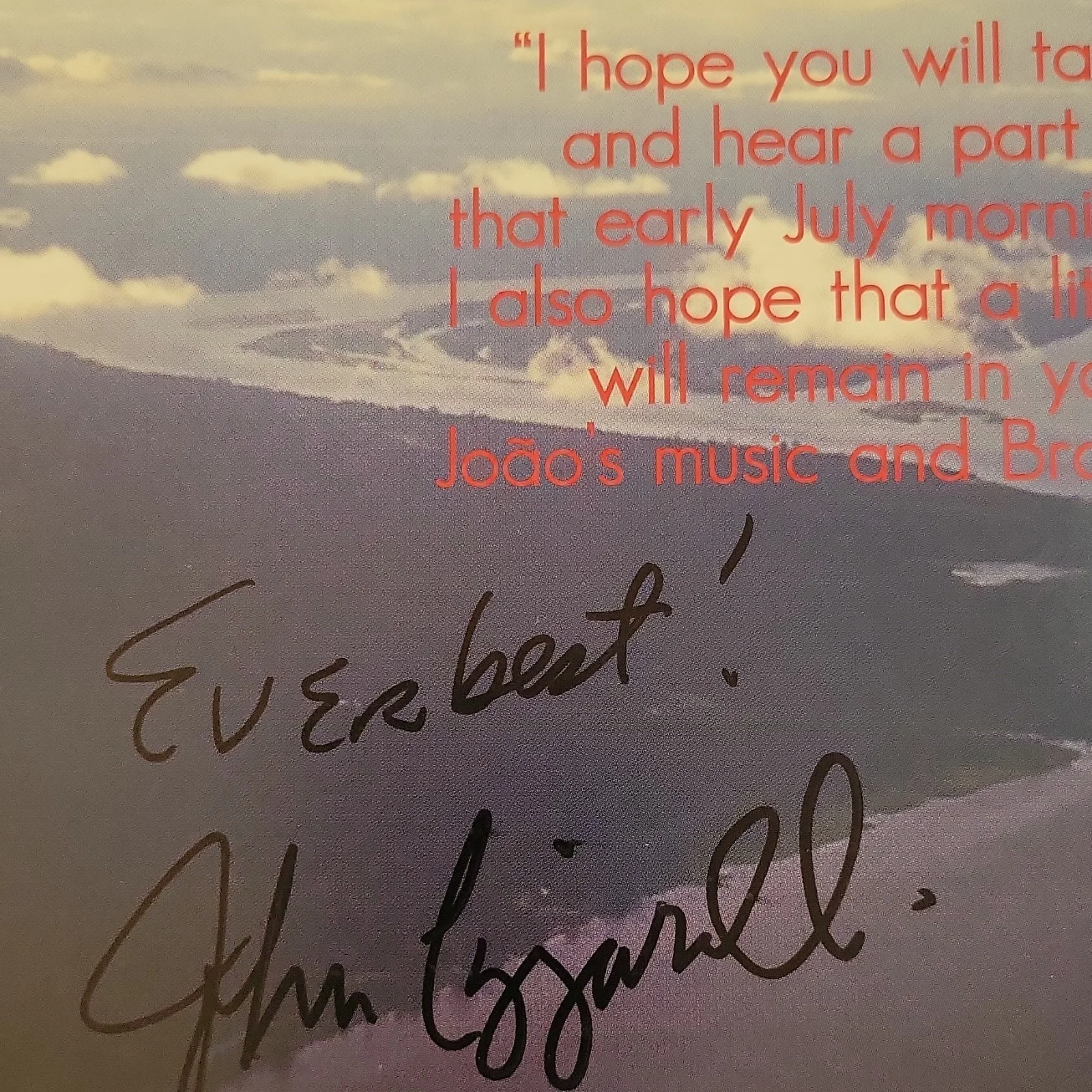 John Pizzarelli Signed CD Bossa Nova with Booklet autographed, image 2