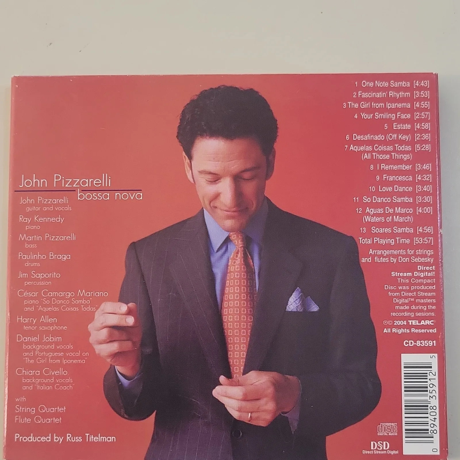 John Pizzarelli Signed CD Bossa Nova with Booklet autographed, image 4