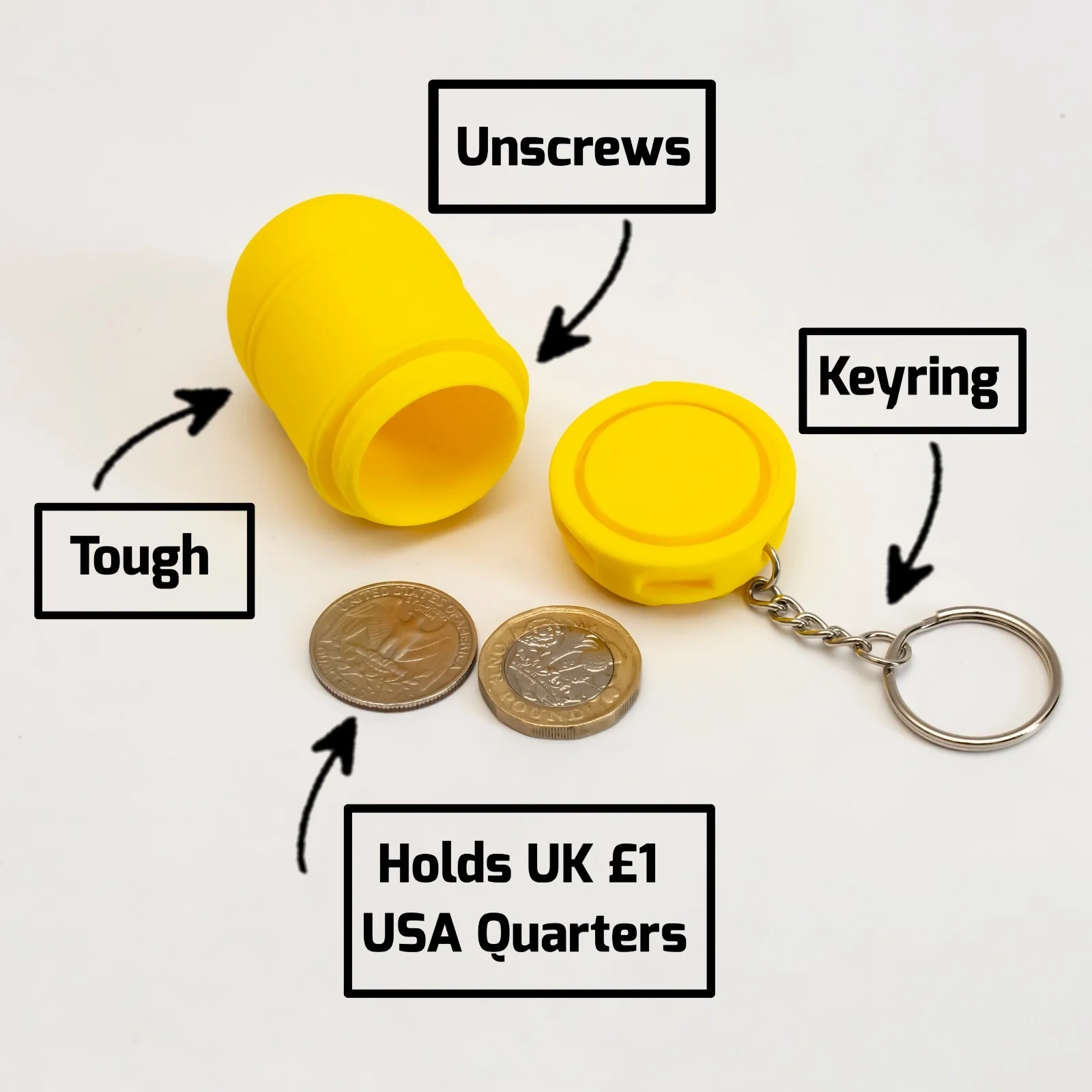 Jaws Barrels Orca boat Shark Keychain Coin Holder Movie, image 4