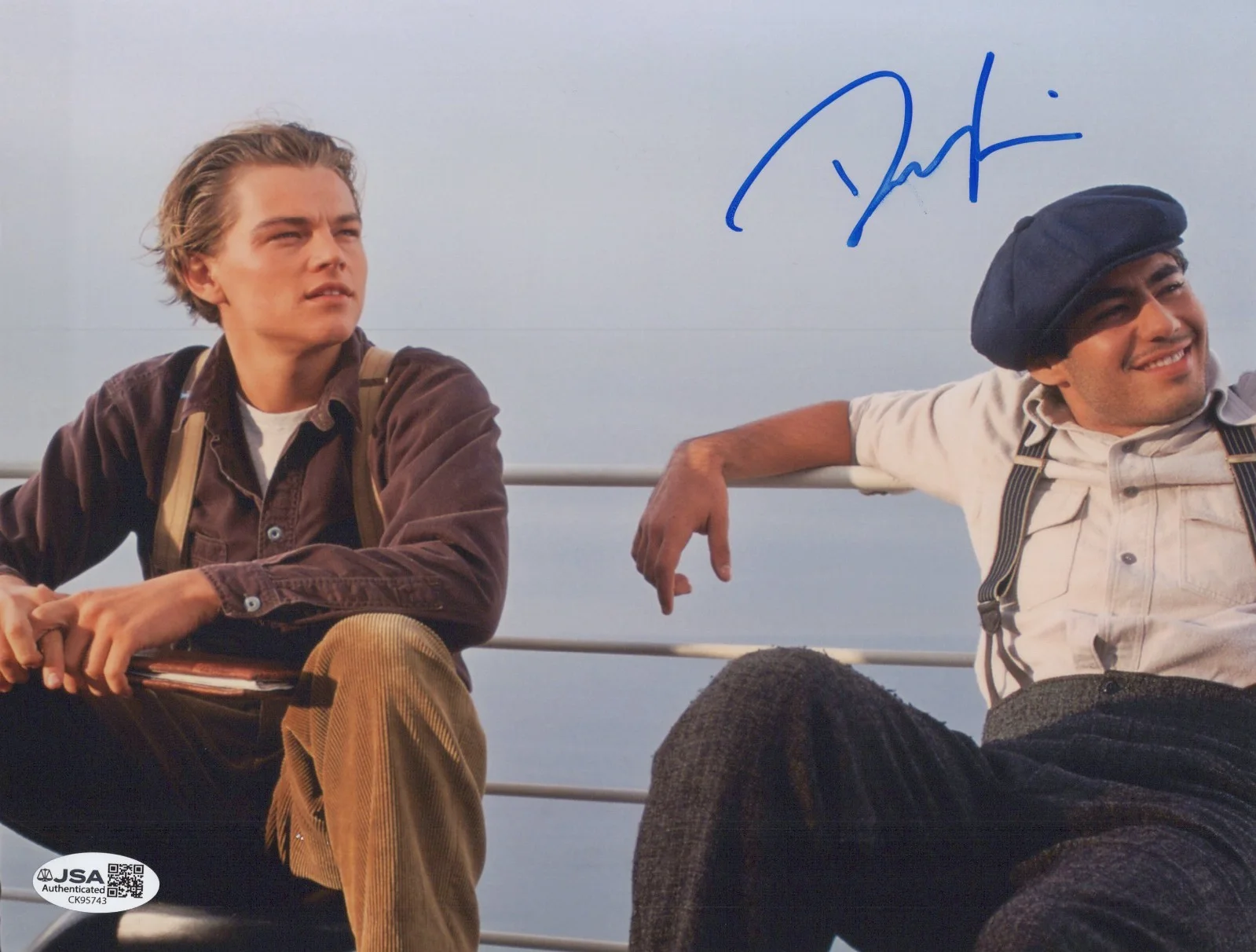 DANNY NUCCI — DANNY NUCCI Signed TITANIC 8x10 Photo FABRIZIO DE ROSSI Autograph JSA COA CERT
