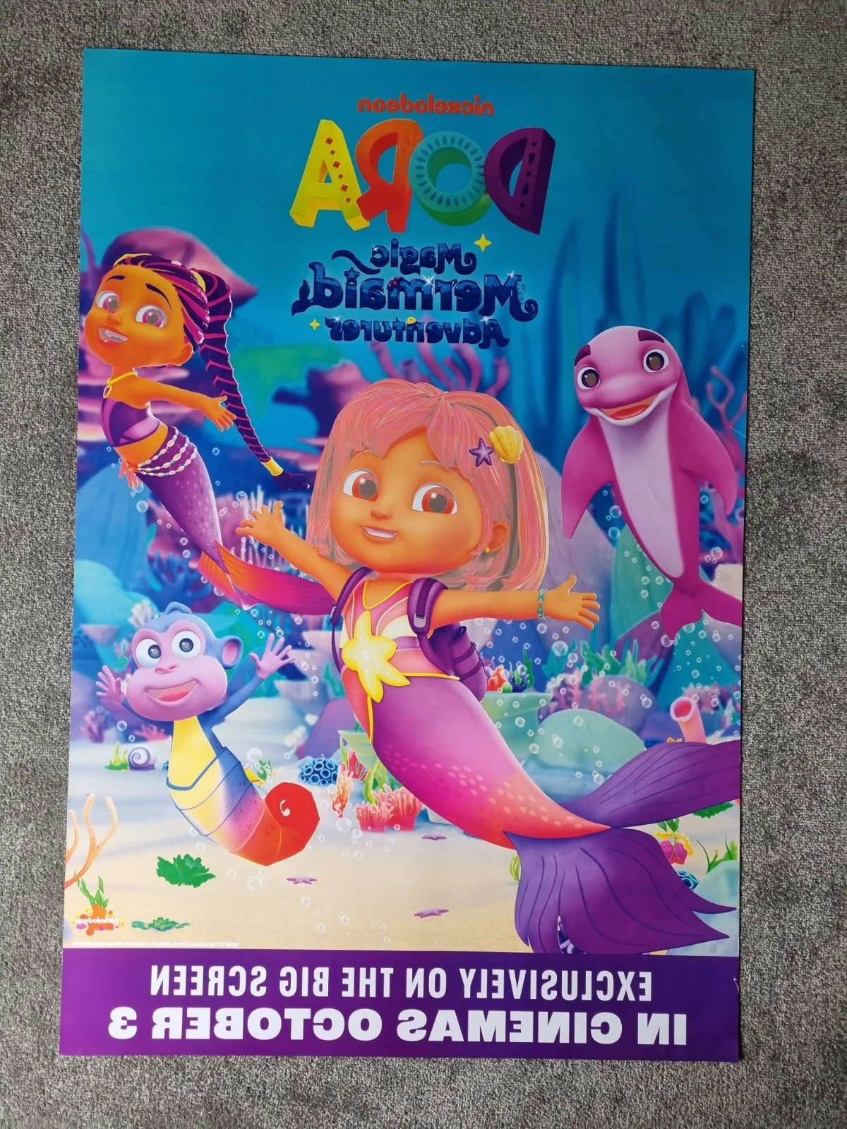 Dora Magic Mermaid Adventure - Original One Sheet D/Sided Cinema Poster Ref P81, image 2