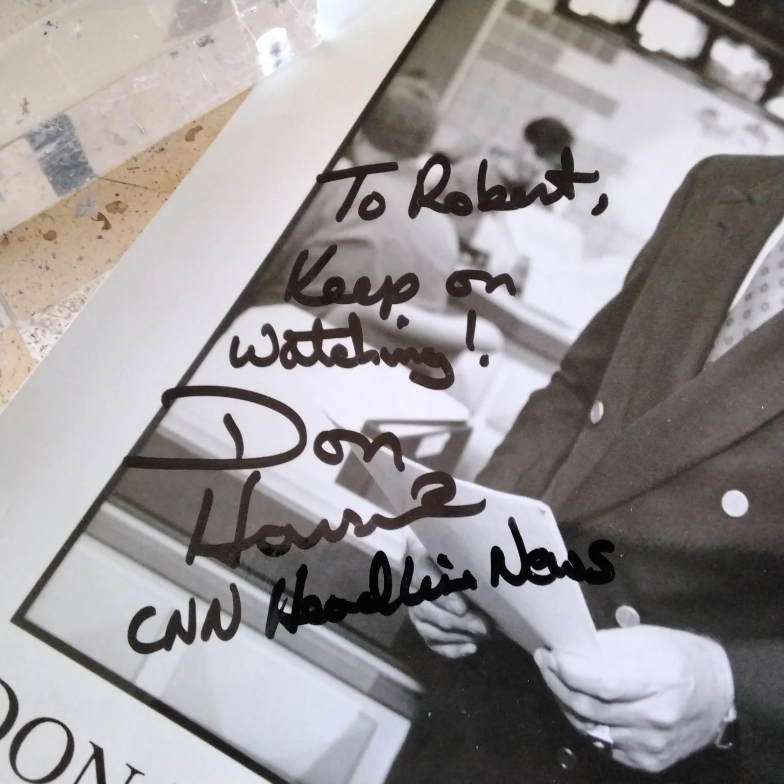 Don Harrison SIGNED 8x10 Photo TV Broadcaster Journalist News CNN, image 5