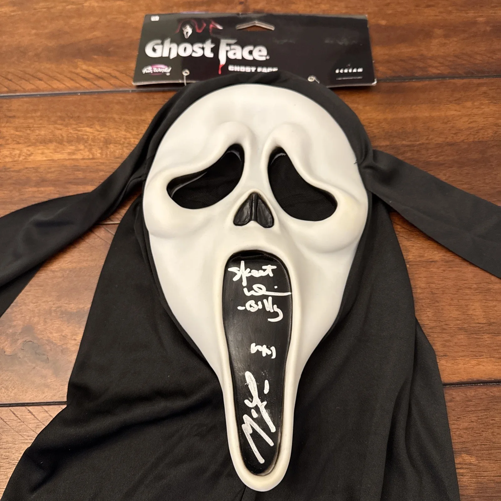 Matthew Lillard, Skeet Ulrich — Skeet Ulrich & Matthew Lillard Signed Auto Scream Ghost Face Mask Beckett COA !!, изображение 2