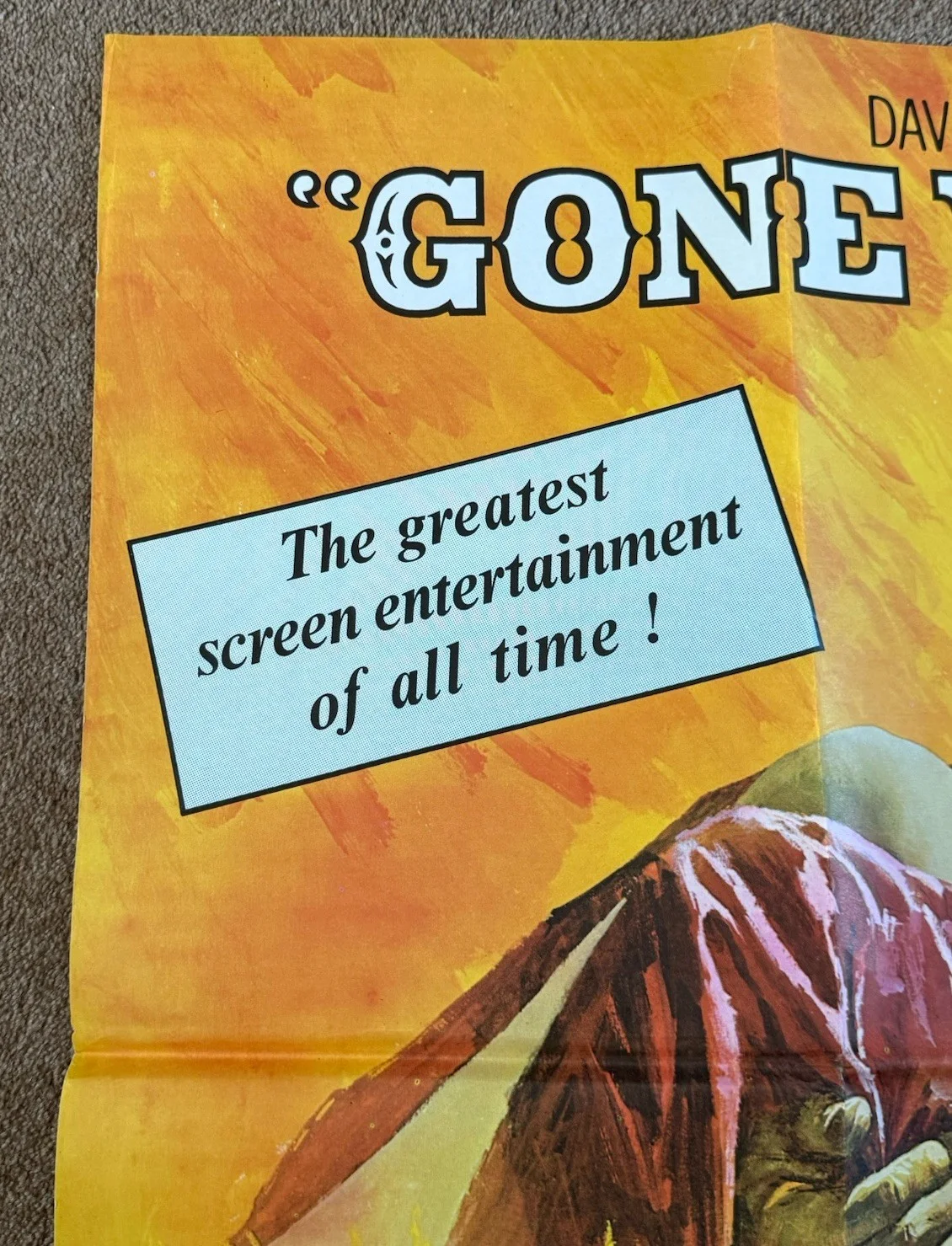 Gone with the Wind Original UK Quad Poster – Vivien Leigh & Clark Gable, image 2