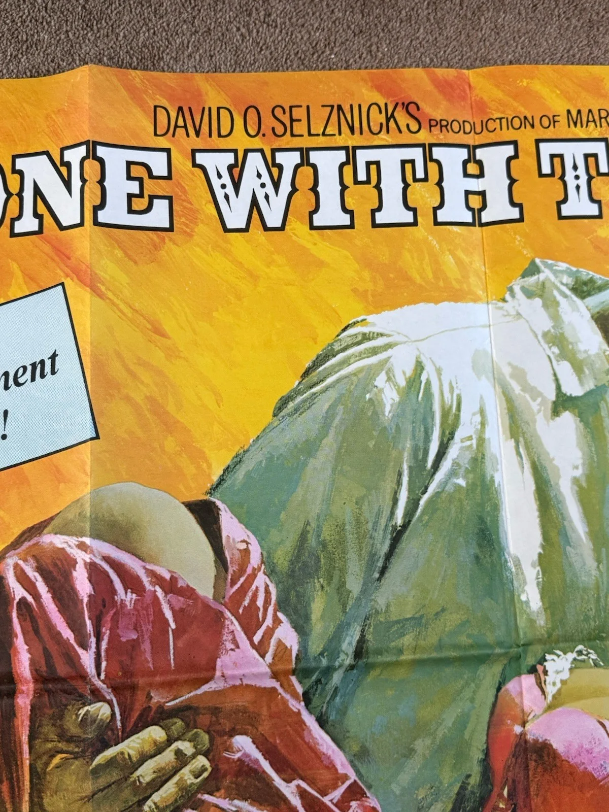Gone with the Wind Original UK Quad Poster – Vivien Leigh & Clark Gable, image 3