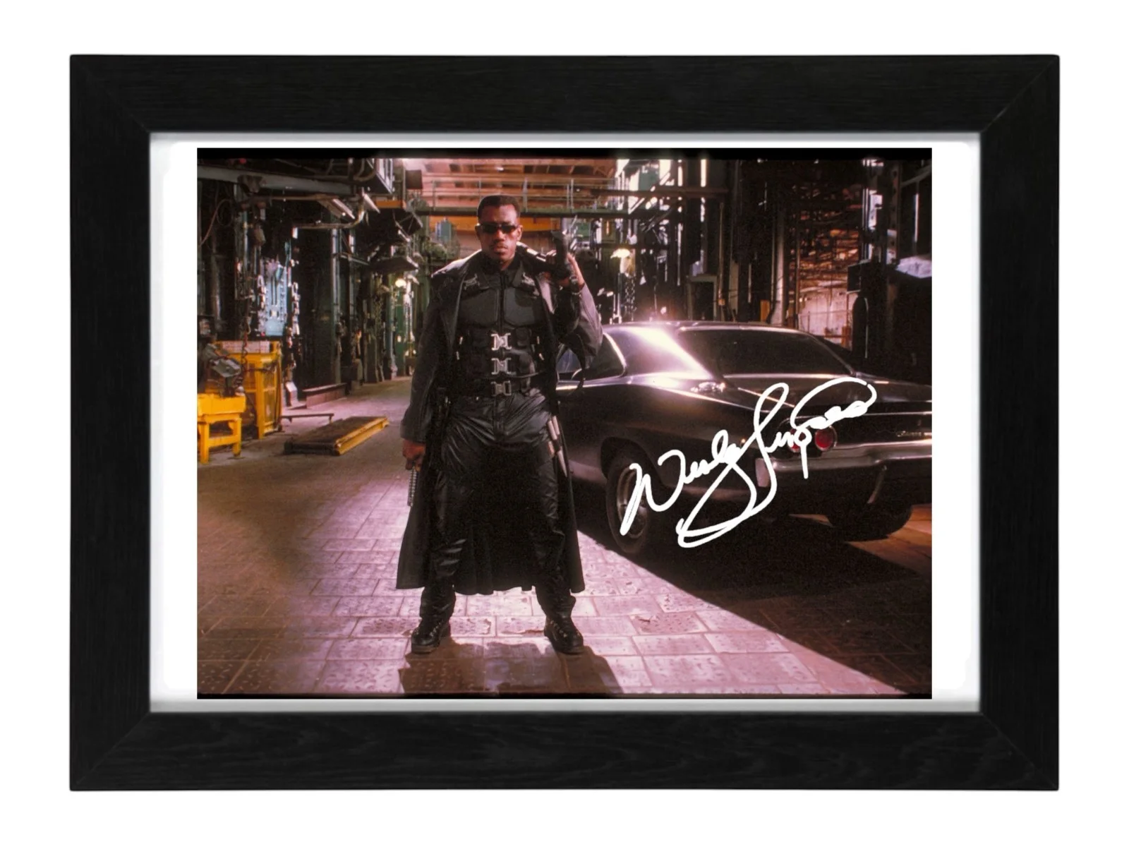 Wesley Snipes Signed Autograph PHOTO Pre Print / Framed / Blade, image 2