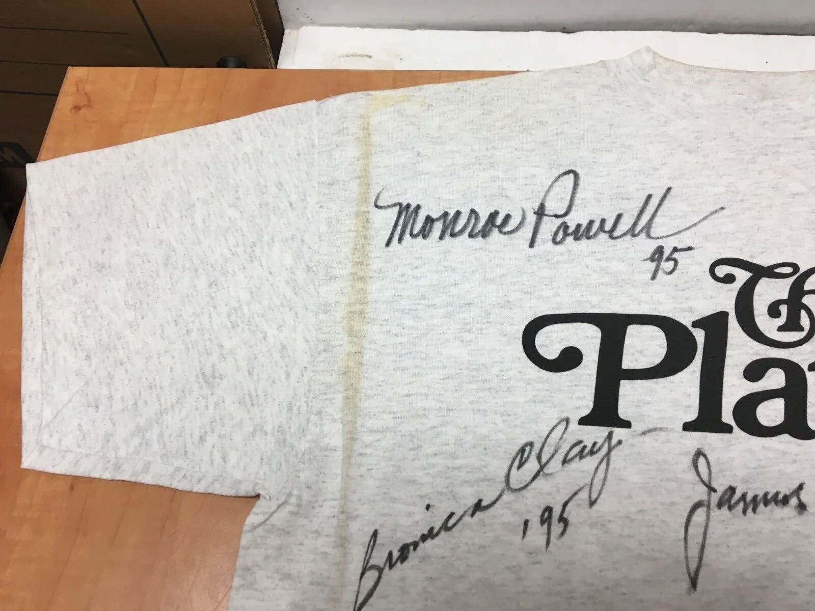 Monroe Powell & The Platters 1995 Signed Autograph Photo Shirt & Concert Tickets, изображение 4