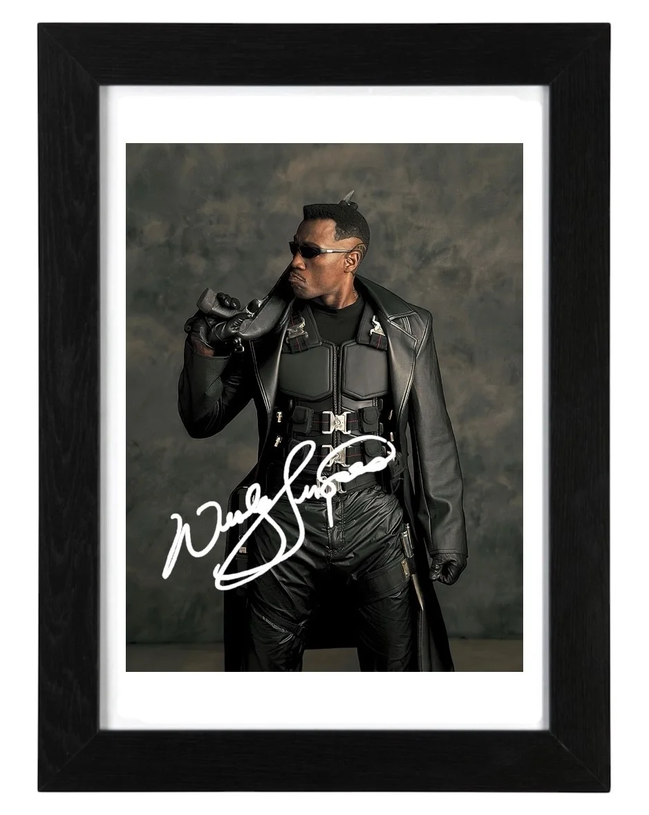 Wesley Snipes Signed Autograph PHOTO Pre Print / Framed / Blade, image 2
