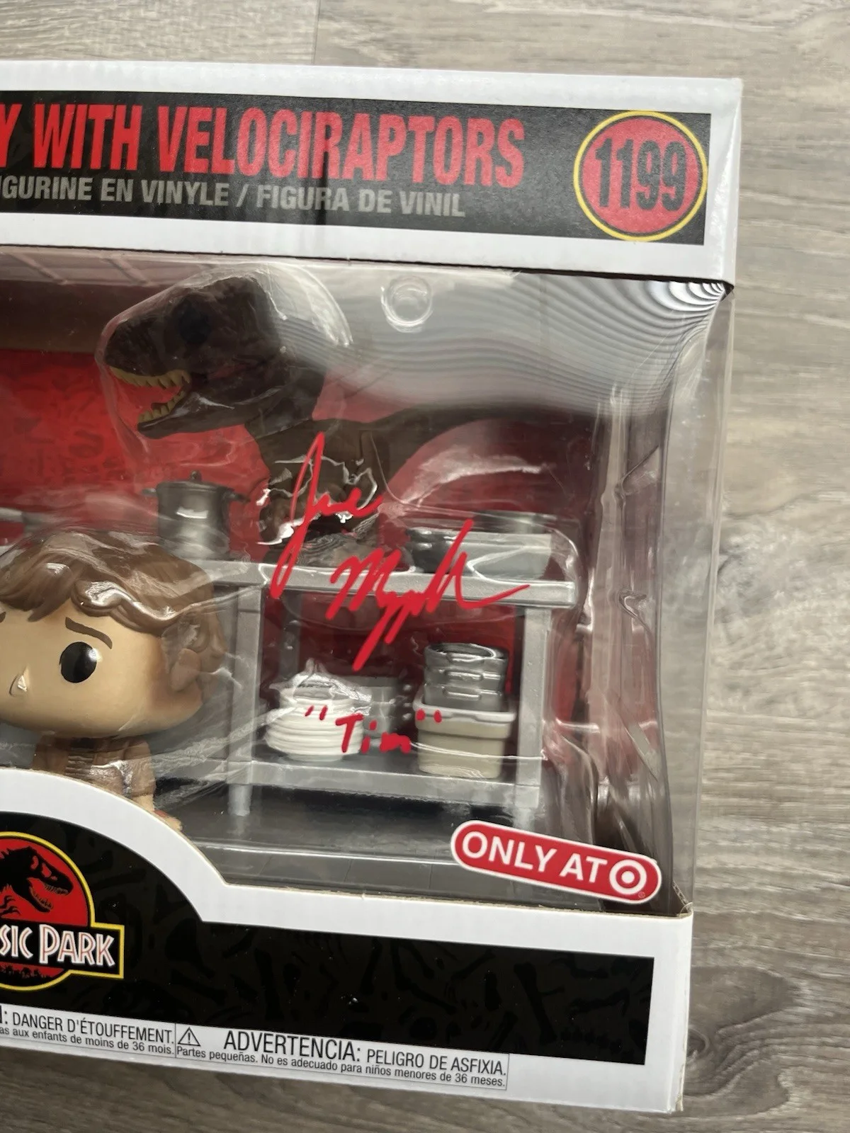 Joseph Mazzello — Joseph Mazzello Signed Jurassic Park Funko Pop Beckett COA Tim Murphy 1199 Joe, изображение 3