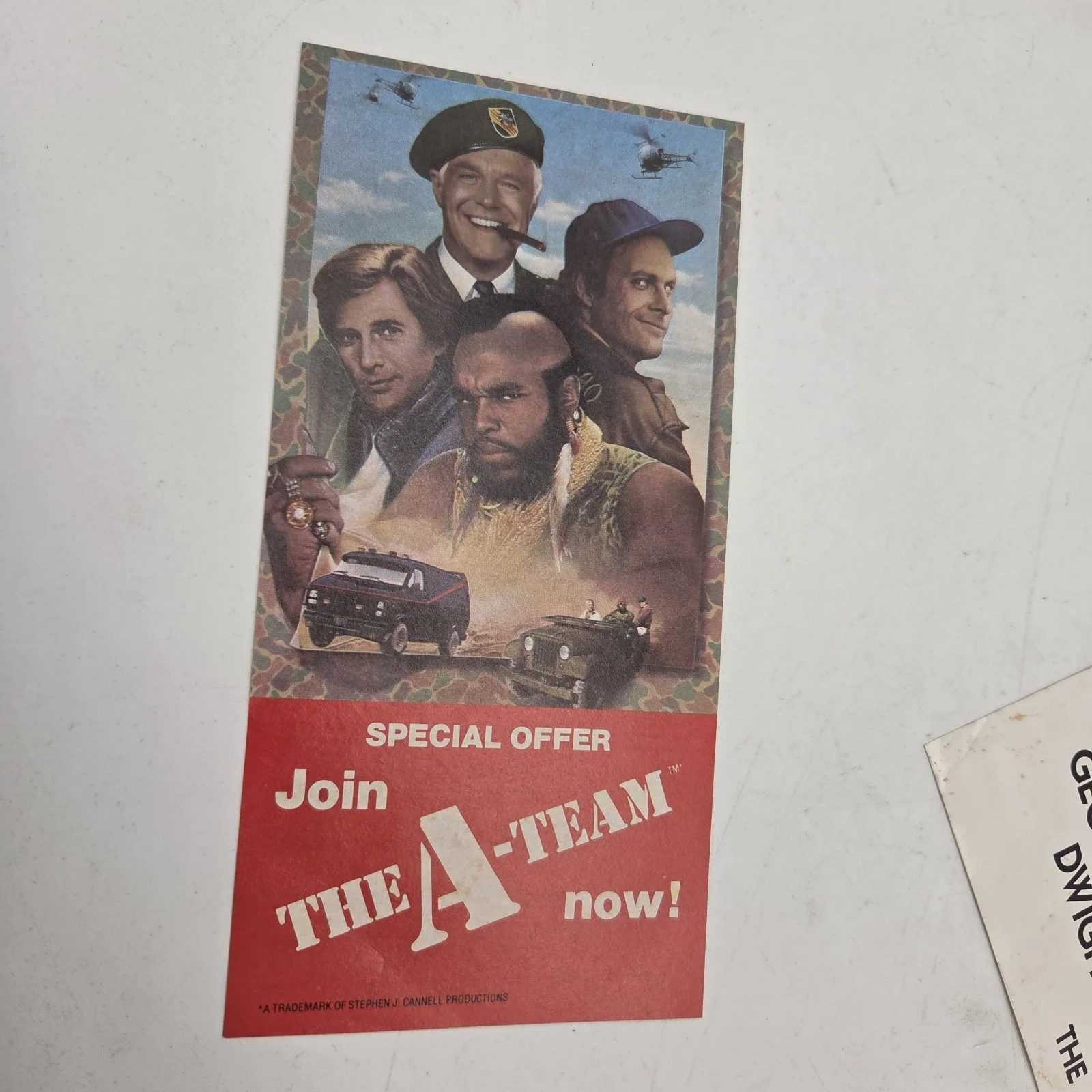 A-Team cast — A-Team" cast signed vintage 8x10 photo, Mr. T, G Peppard, Dirk Benedict, Schultz, изображение 2