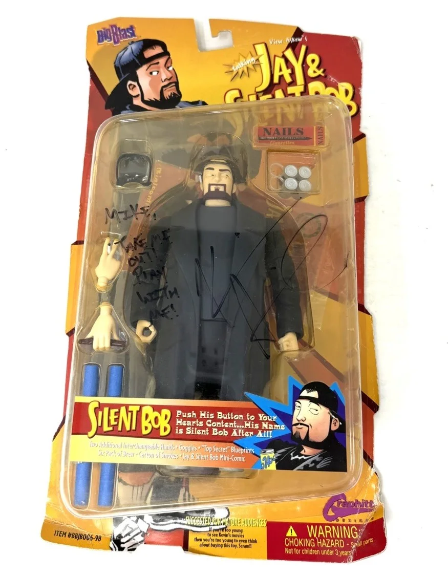 Big Blast Silent Bob Action Figure Signed Inscribed Kevin Smith Autograph New, image 2