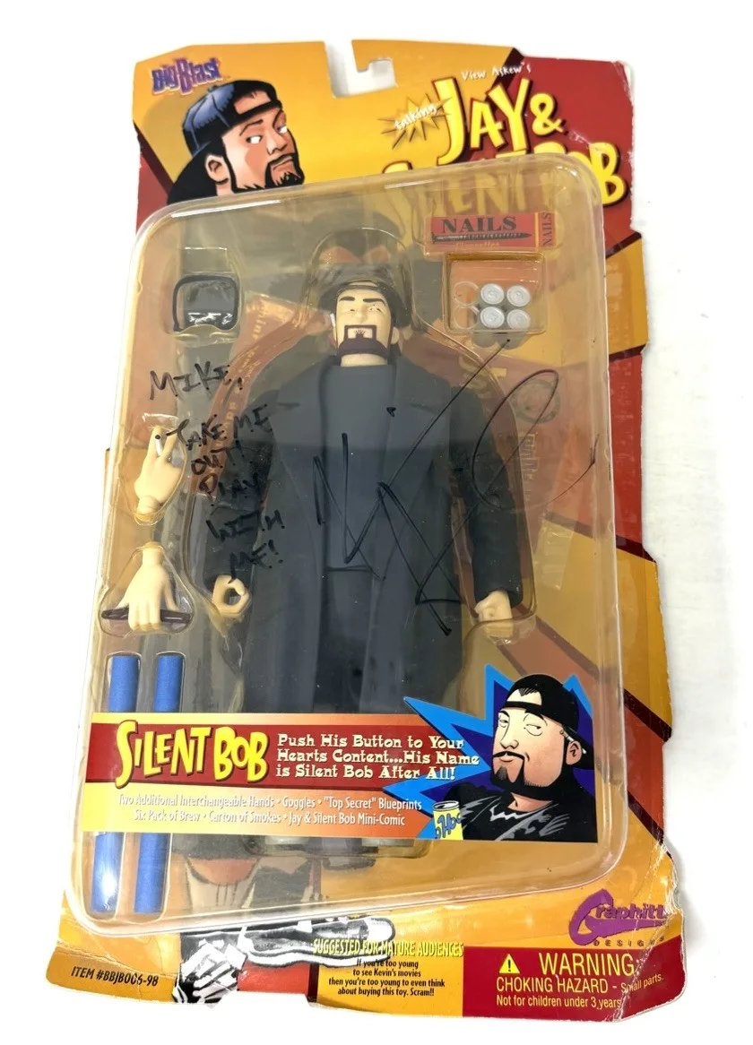 Big Blast Silent Bob Action Figure Signed Inscribed Kevin Smith Autograph New, image 3