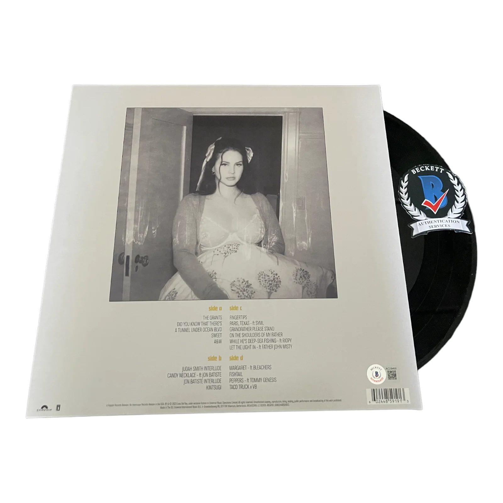 LANA DEL RAY SIGNED DID YOU KNOW THAT THERE'S A TUNNEL UNDER OCEAN BLVD LP BAS, image 2