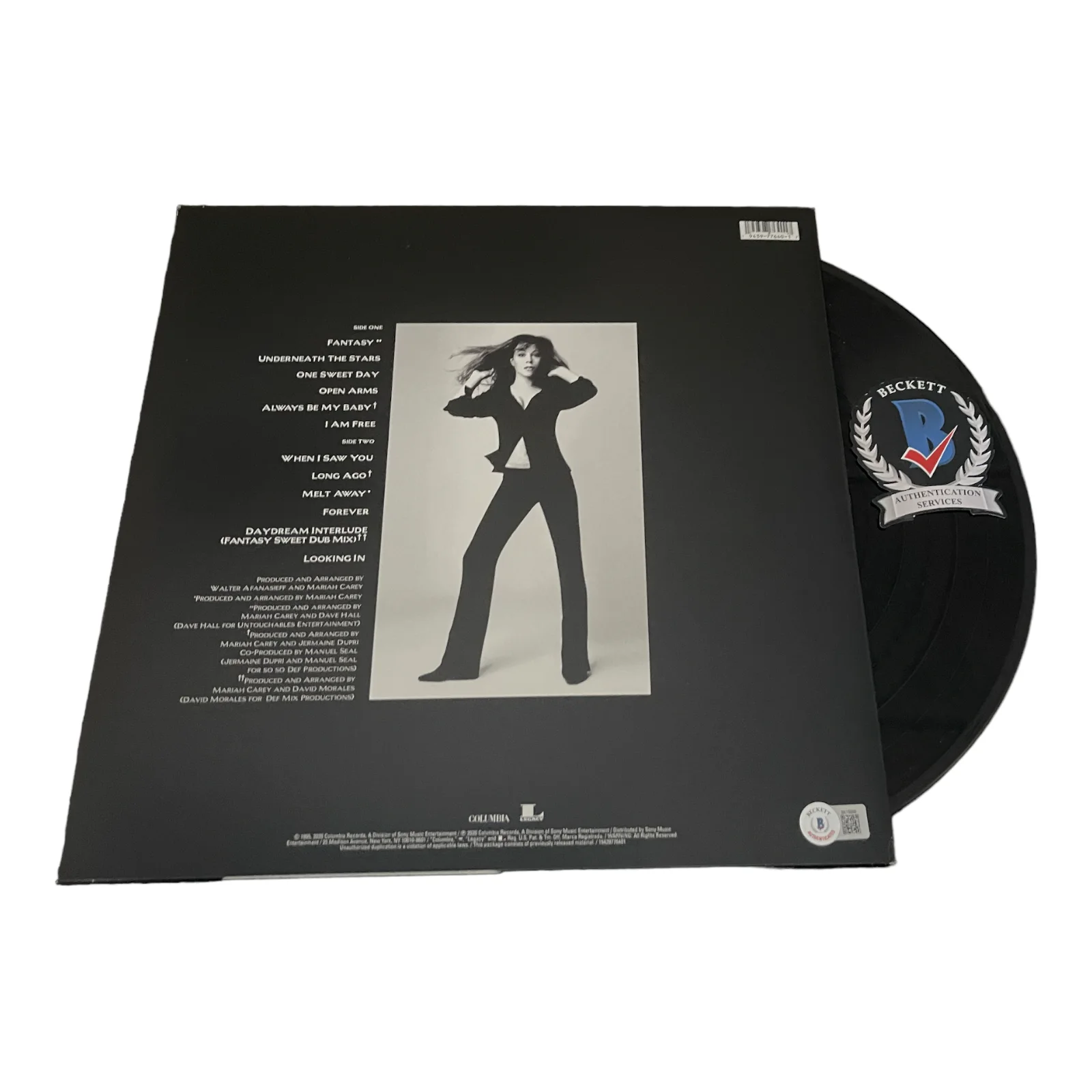 MARIAH CAREY SIGNED AUTOGRAPH DAYDREAM ALBUM LP VINYL BAS BECKETT, изображение 2