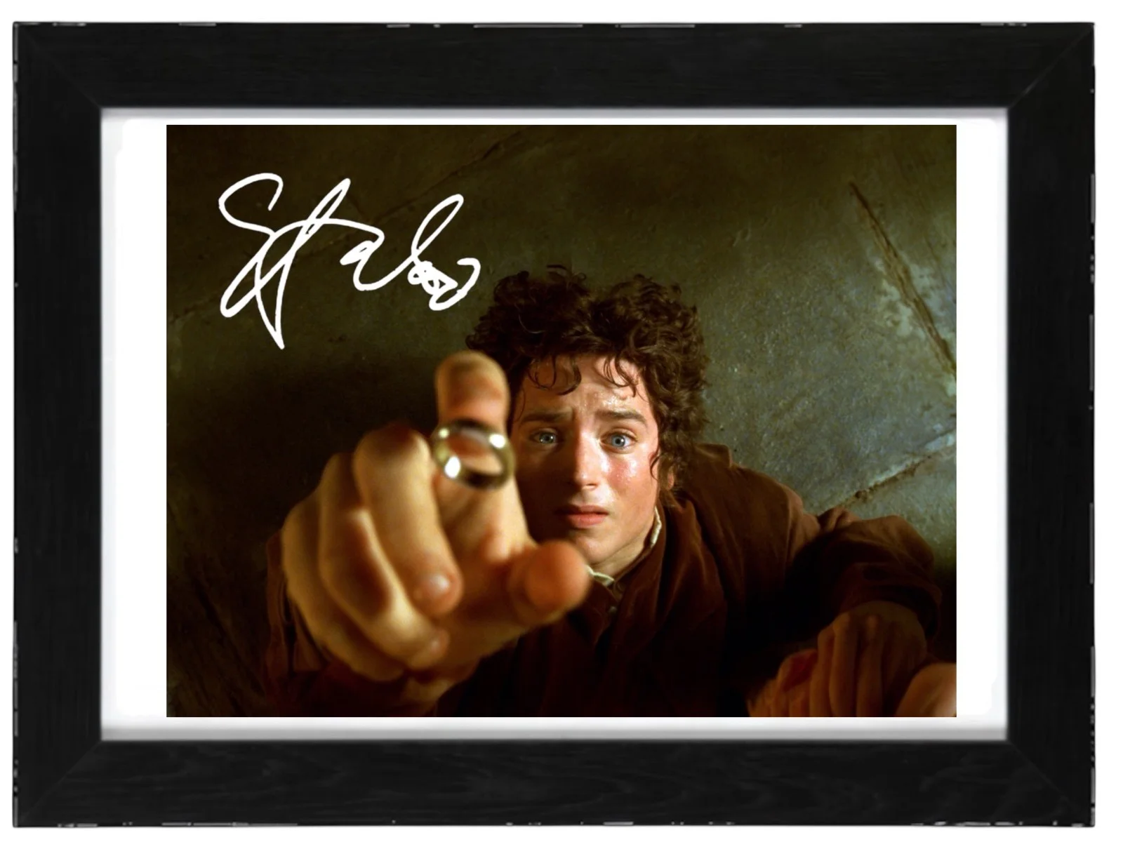 Elijah Wood Signed Autograph PHOTO Pre Print / Framed LOTR, изображение 2