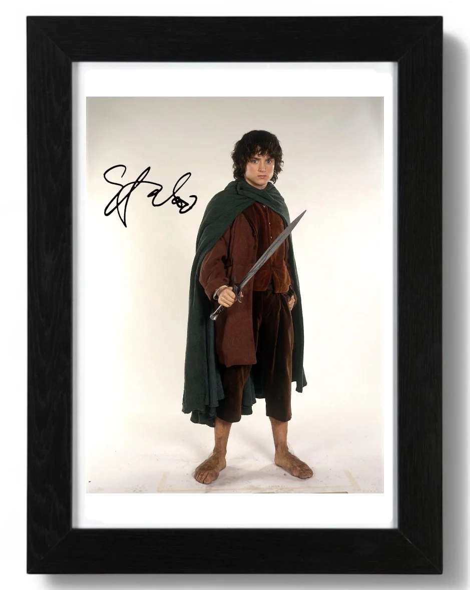 Elijah Wood Signed Autograph PHOTO Pre Print / Framed LOTR, изображение 2