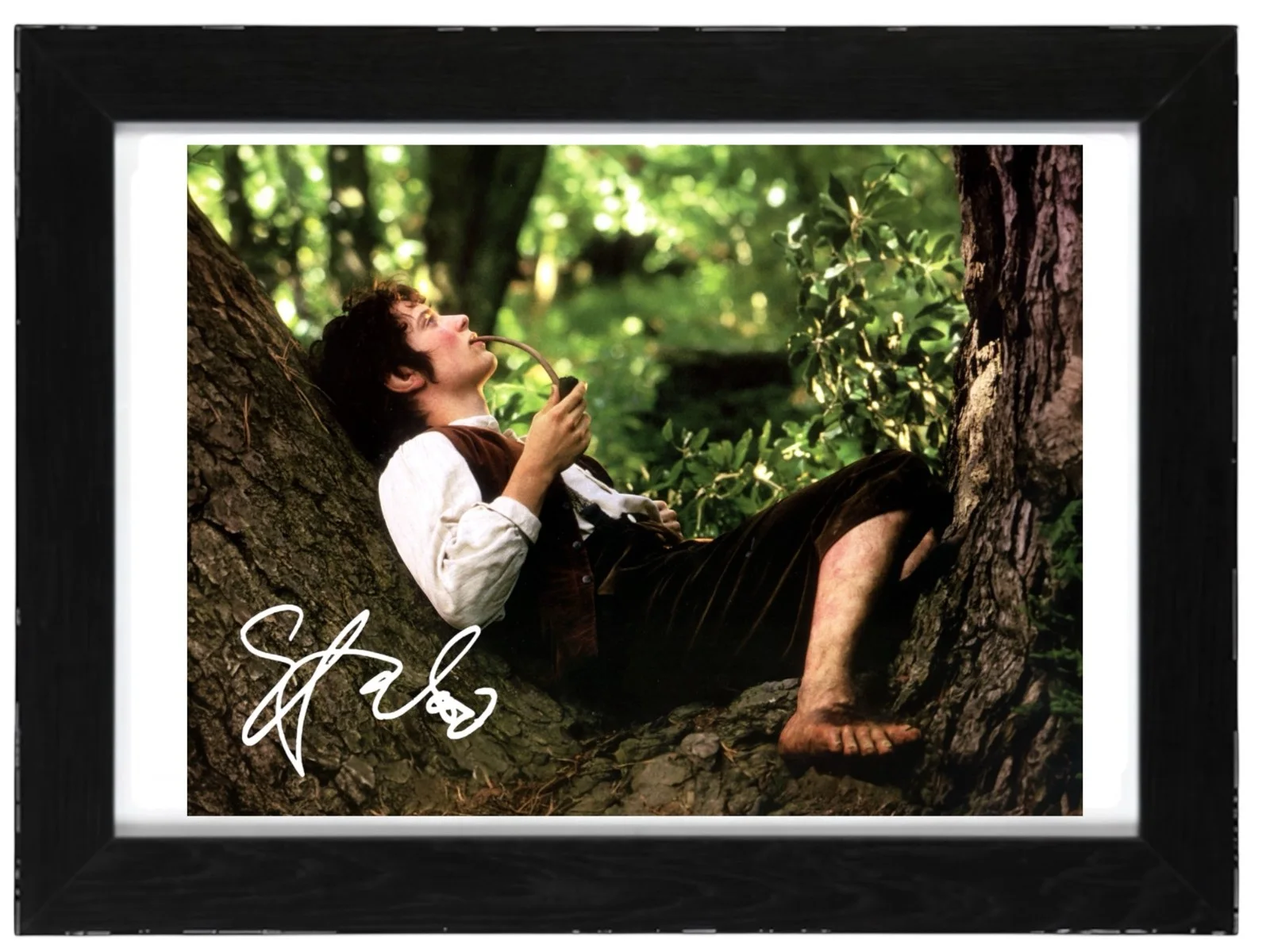 Elijah Wood Signed Autograph PHOTO Pre Print / Framed LOTR, изображение 2