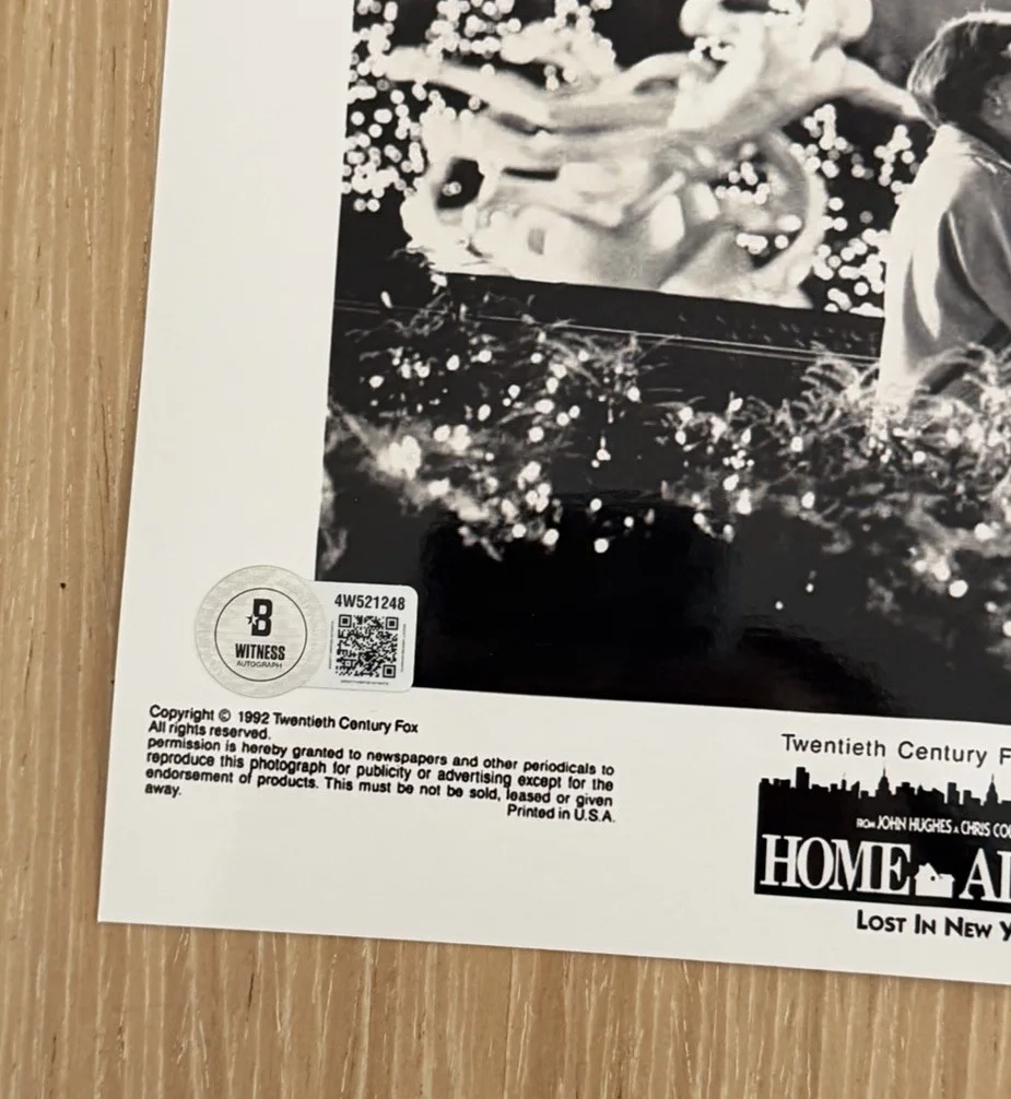 Macaulay Culkin — MACAULAY CULKIN SIGNED HOME ALONE 8X10 PHOTO BECKETT BAS, изображение 3