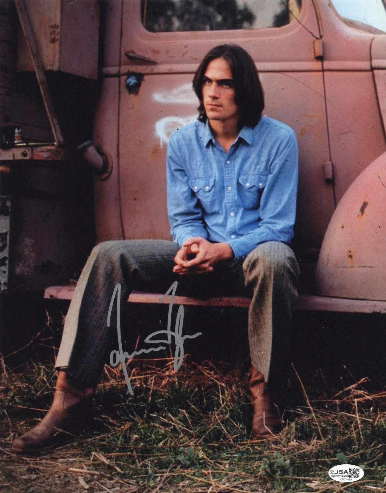 James Taylor Signed 11x14 Photo ('Sweet Baby James' Photoshoot) JSA COA CM74659, изображение 2