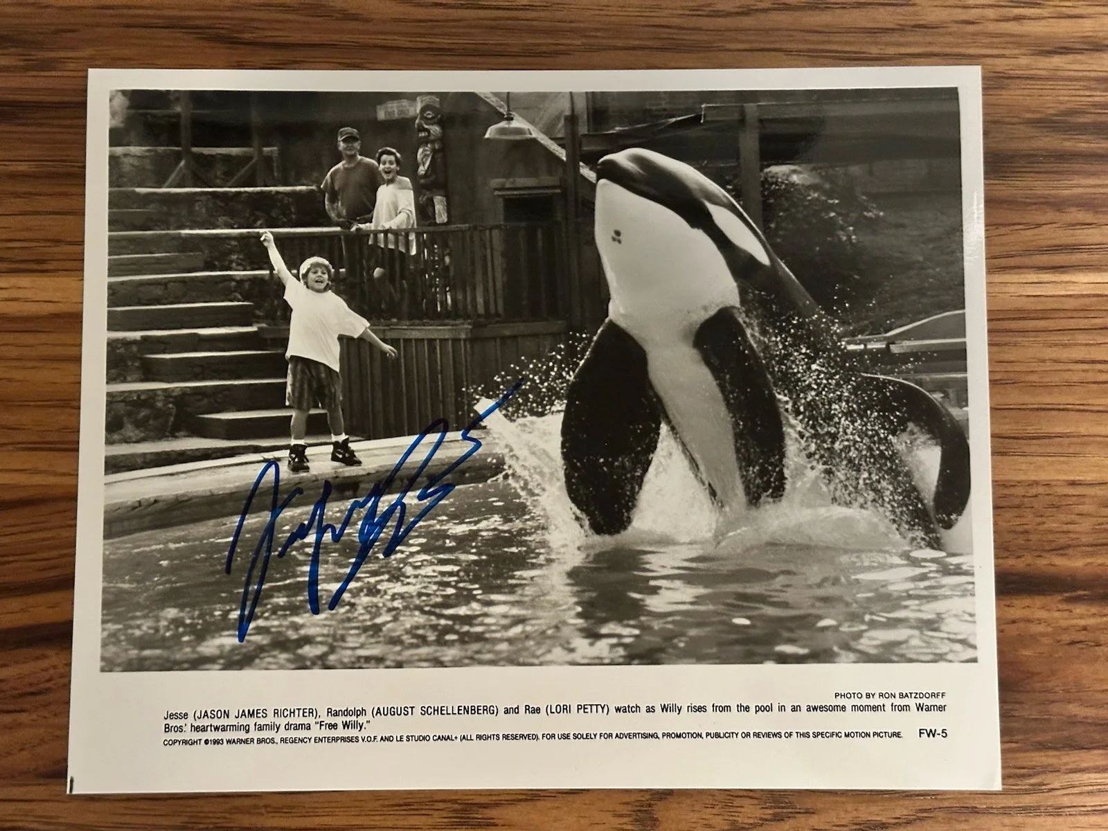 Jason James Richter — Jason James Richter Signed 2 8x10 Framed No COA Read Description Free Willy, image 2