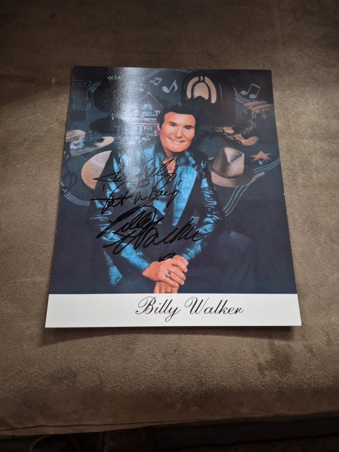 billy walker autographed promo photo, image 4