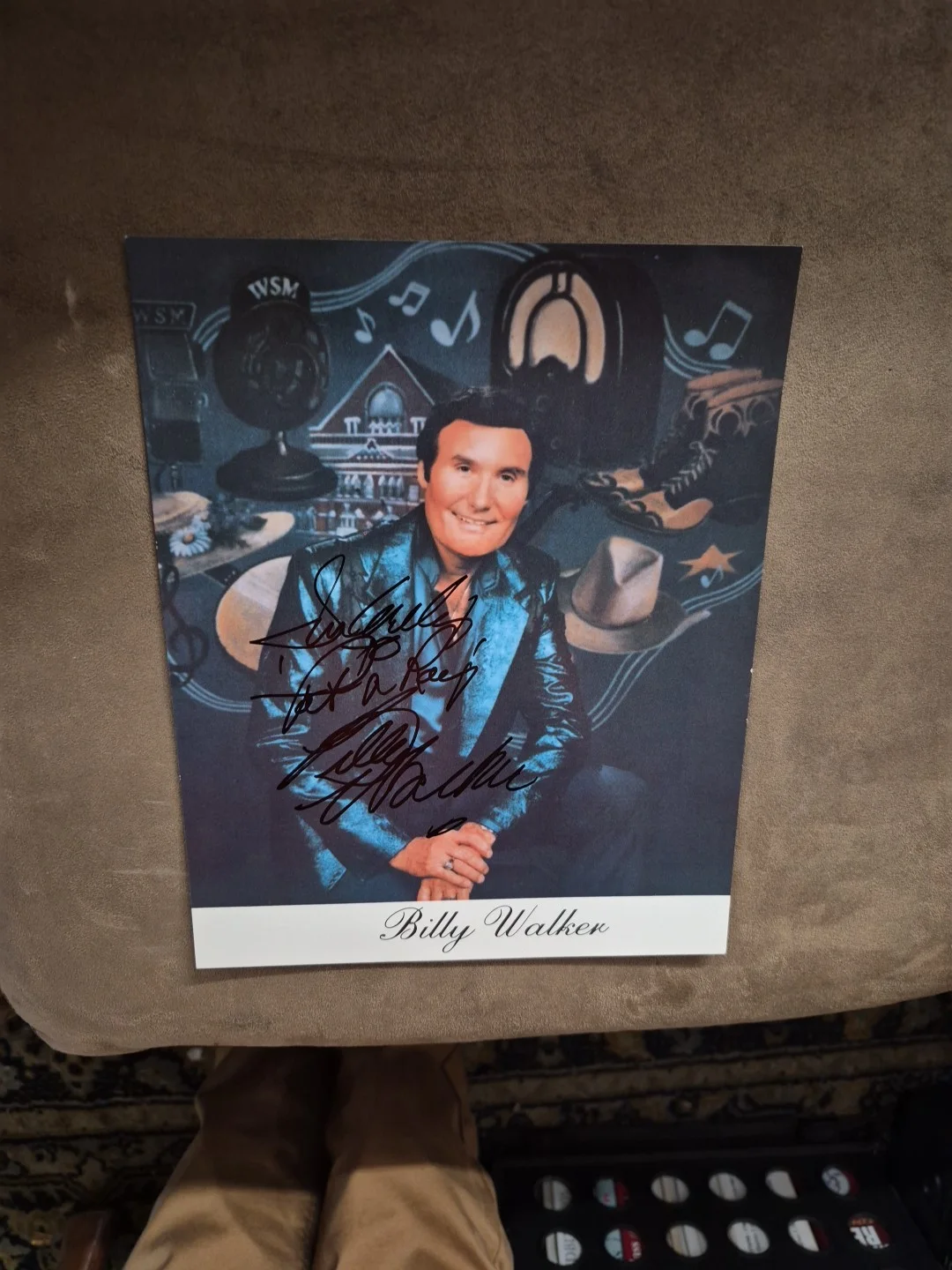 billy walker autographed promo photo, image 5