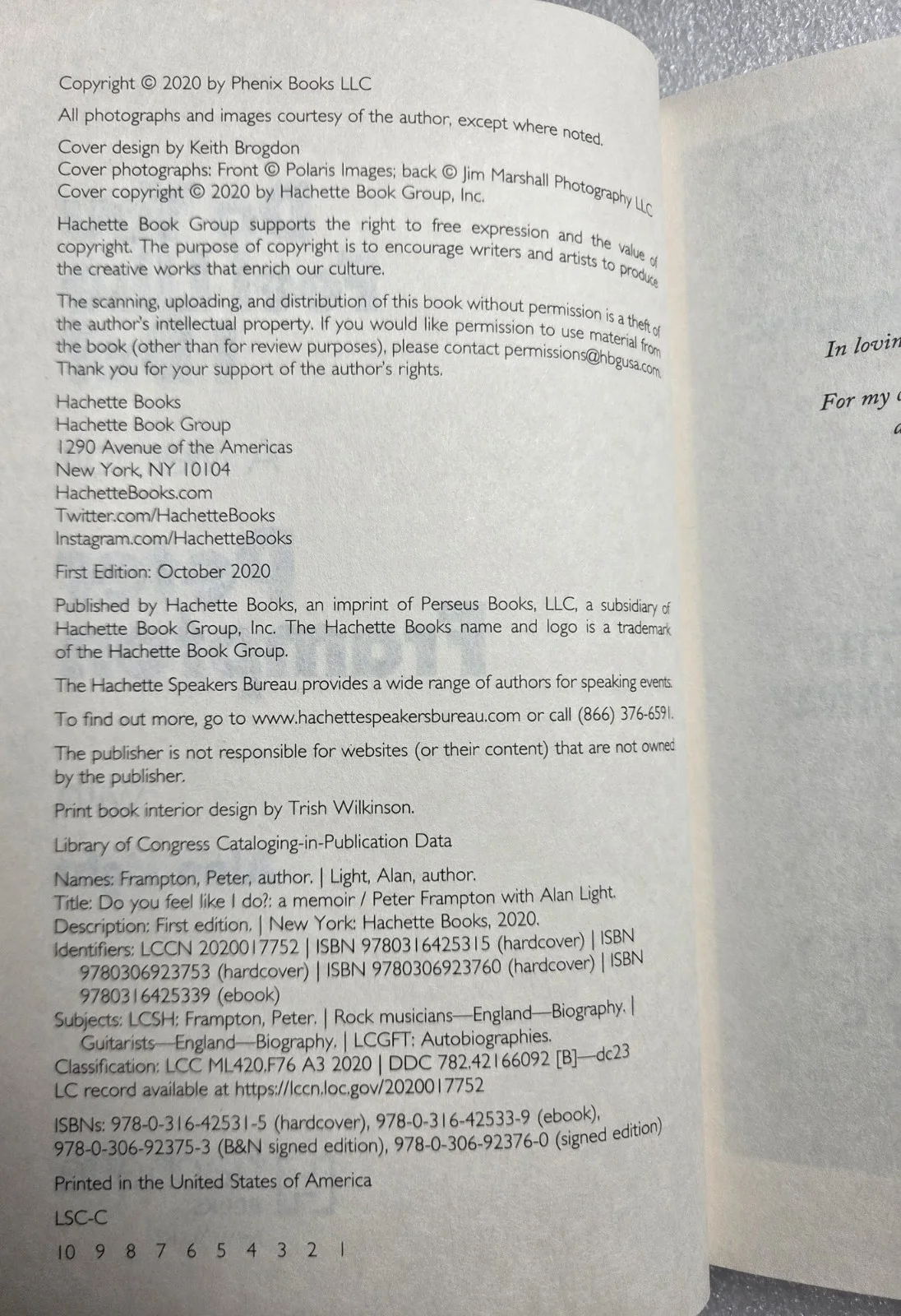 PETER FRAMPTON SIGNED BOOK BECKETT BAS AUTOGRAPHED DO YOU FEEL LIKE I DO? SINGER, image 4