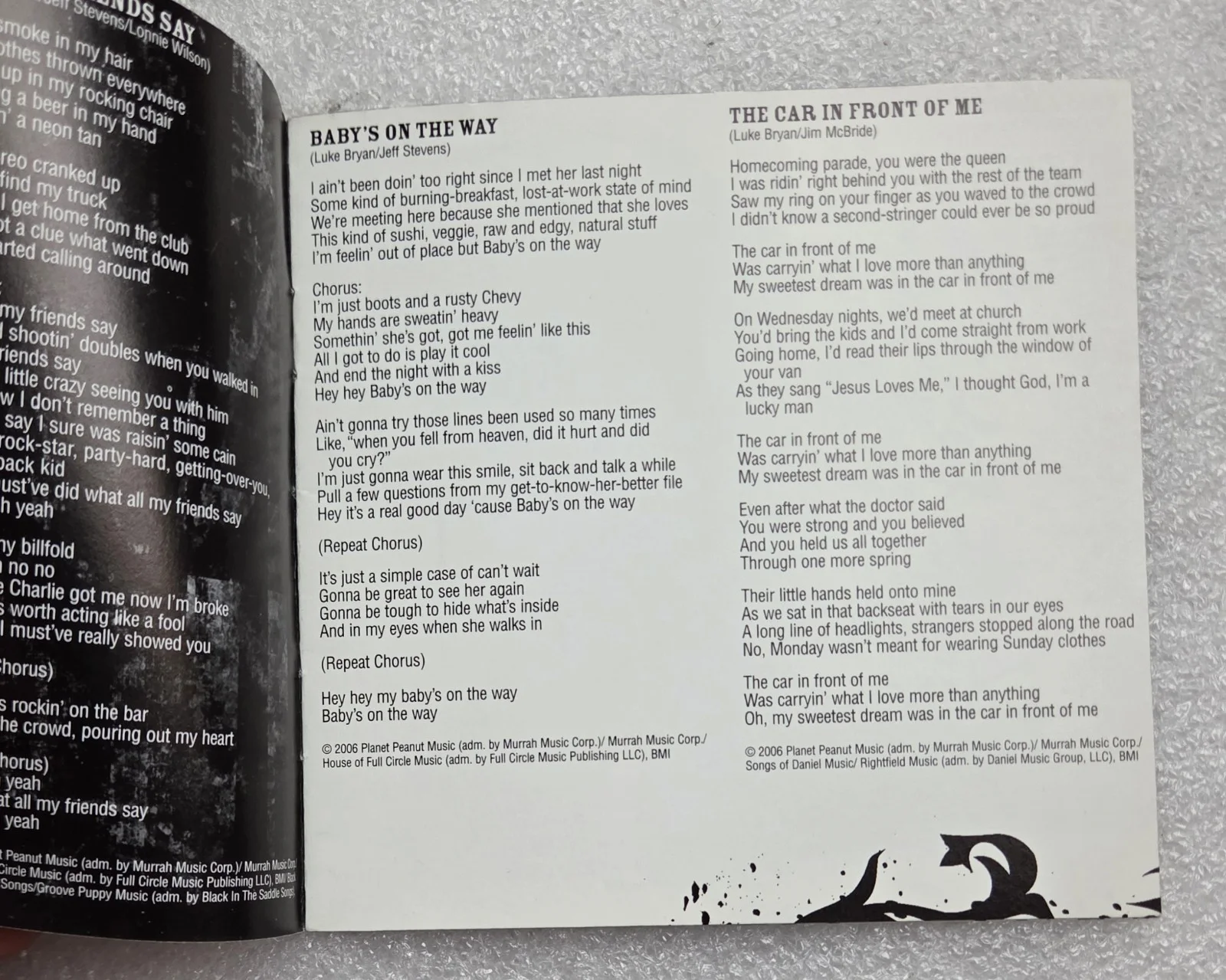 LUKE BRYAN SIGNED CD BOOKLET AUTOGRAPHED I'LL STAY ME COUNTY MUSIC SINGER NO CD, изображение 2