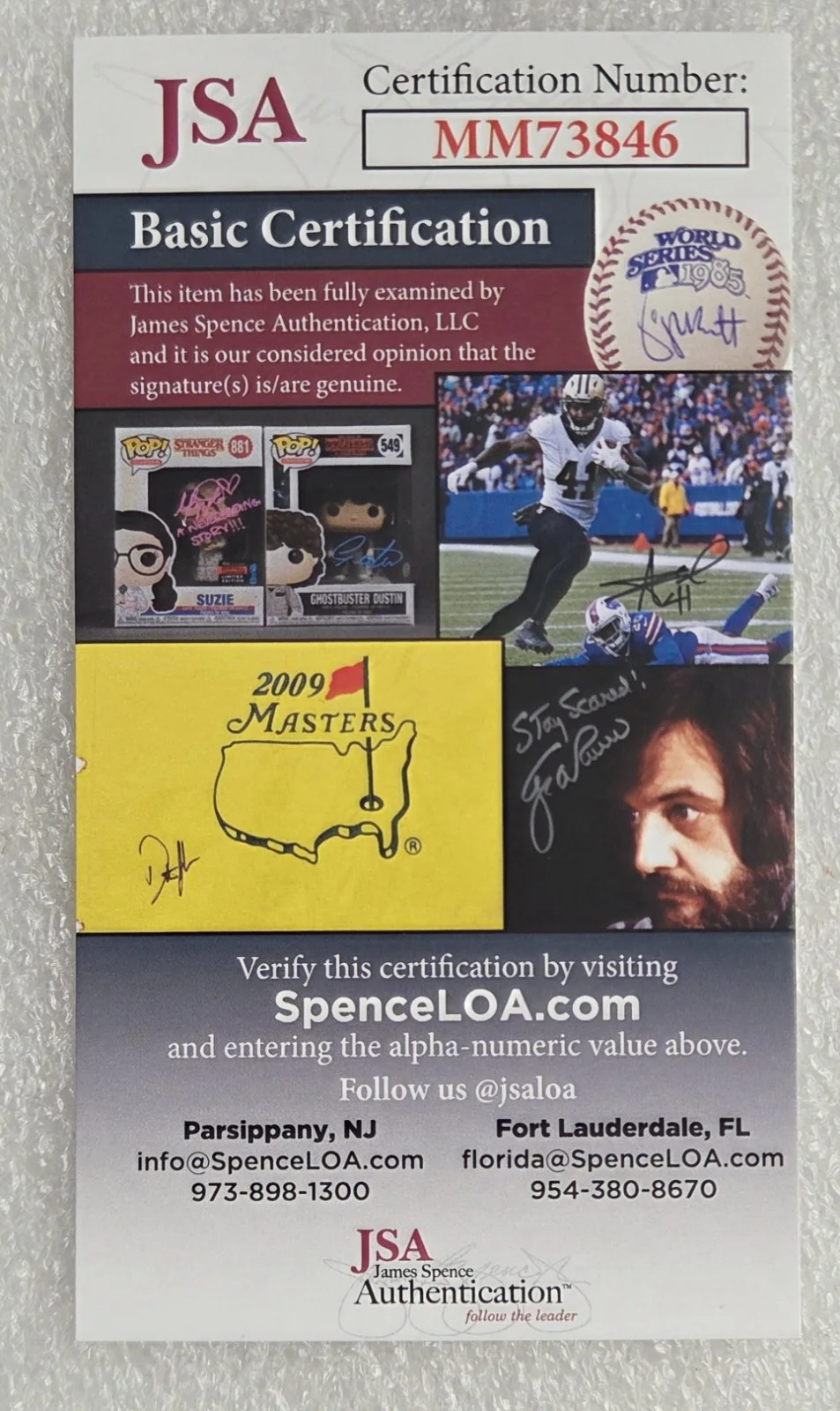 MICHAEL BUBLE BAS JSA COA SIGNED AUTOGRAPHED POP MUSIC SINGER JAMES SPENCE AUTH, image 4