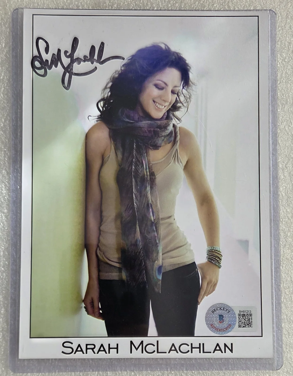 SARAH MCLACHLAN BAS BECKETT COA SIGNED 5X7 PHOTO AUTOGRAPHED POP MUSIC SINGER, image 2